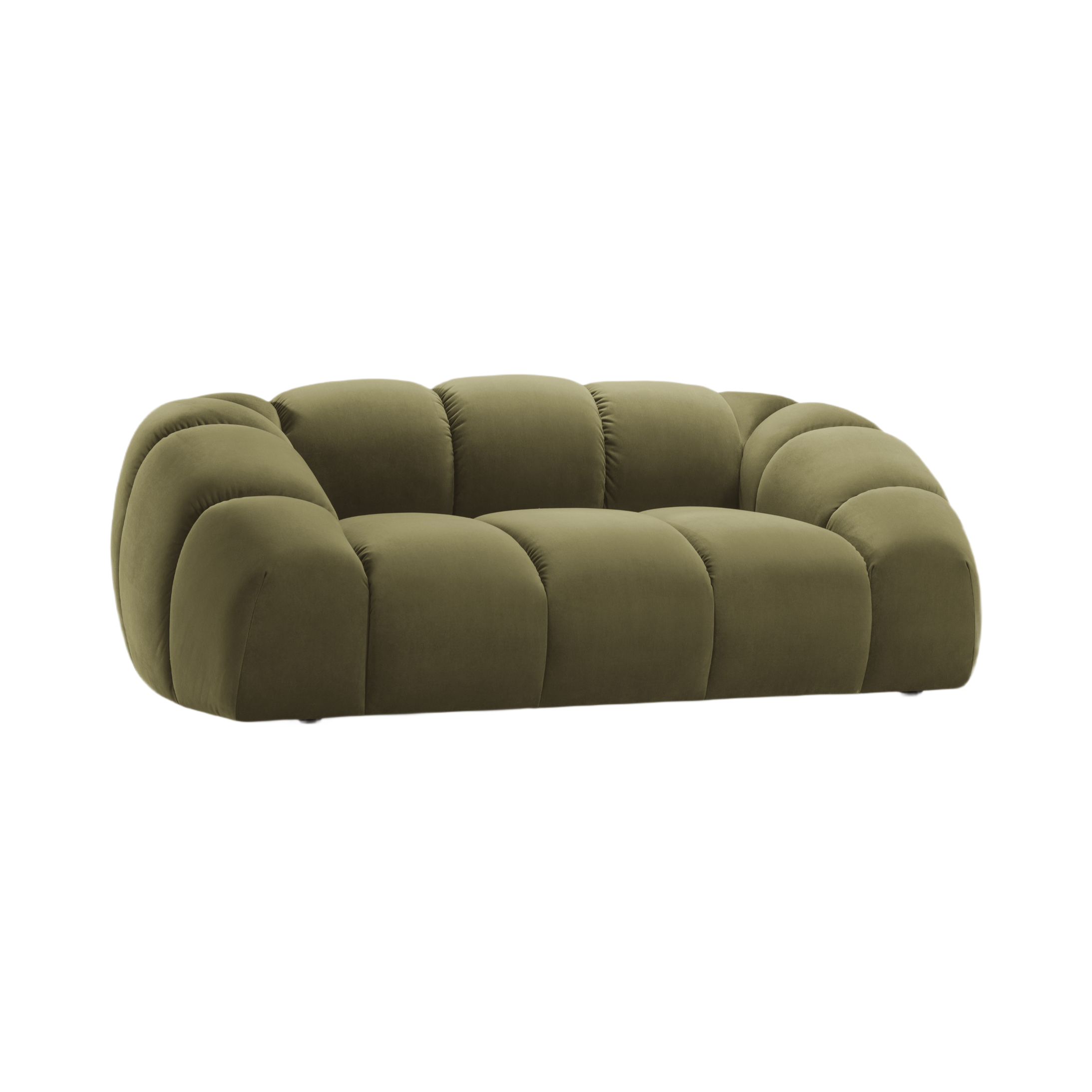 Sofa aksamitna 2-osobowa DIANA zielony