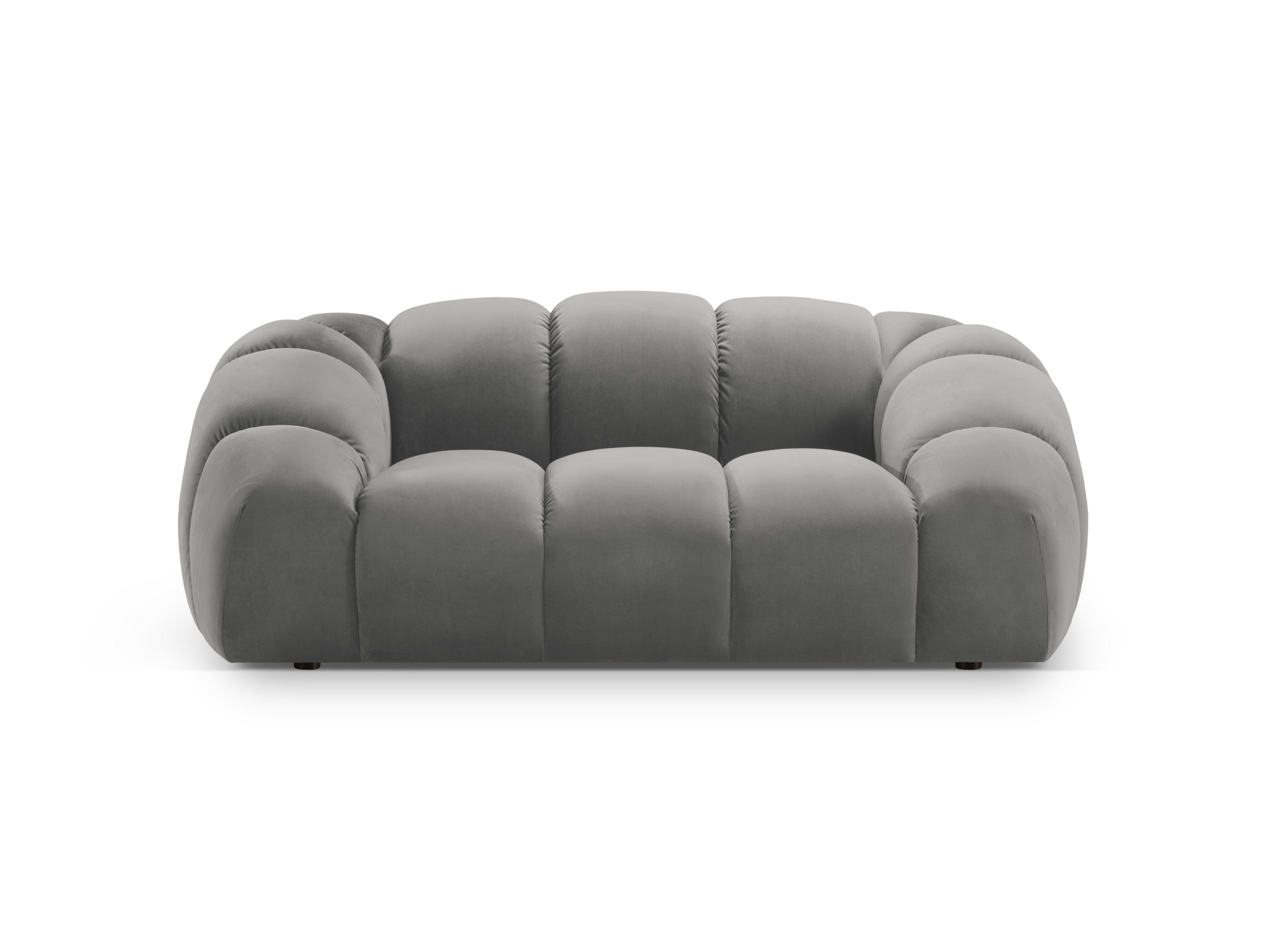 Sofa aksamitna 2-osobowa DIANA szary
