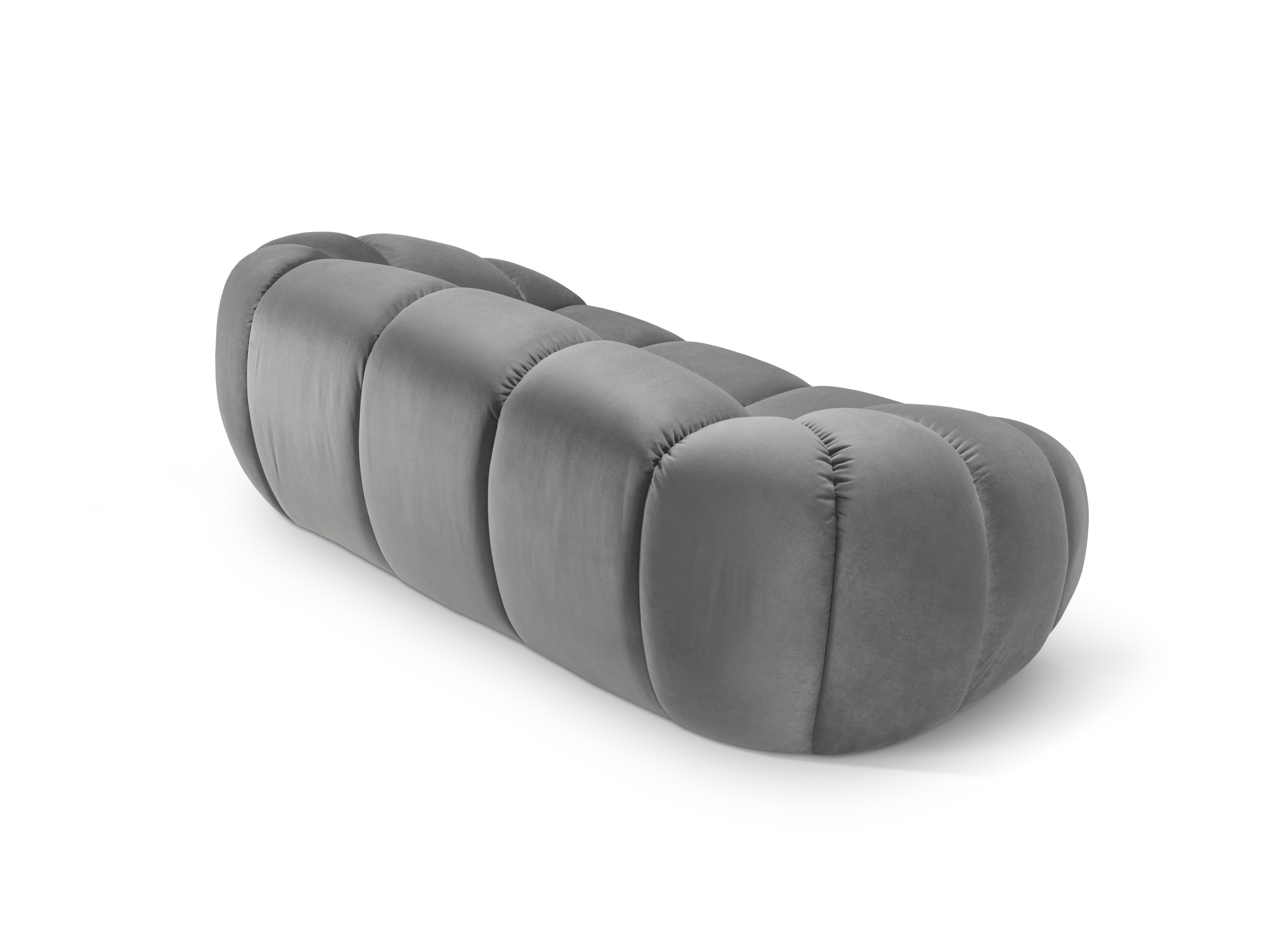 Sofa aksamitna 2-osobowa DIANA szary