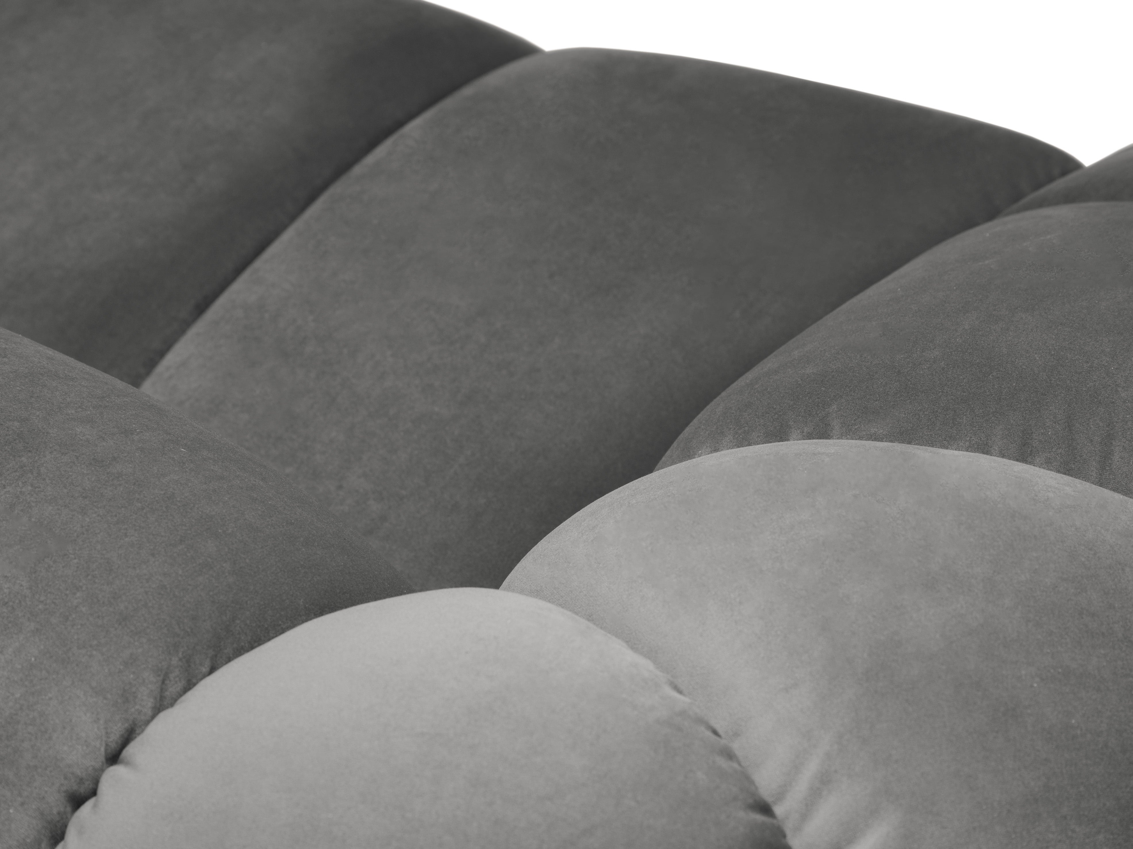 Sofa aksamitna 2-osobowa DIANA szary