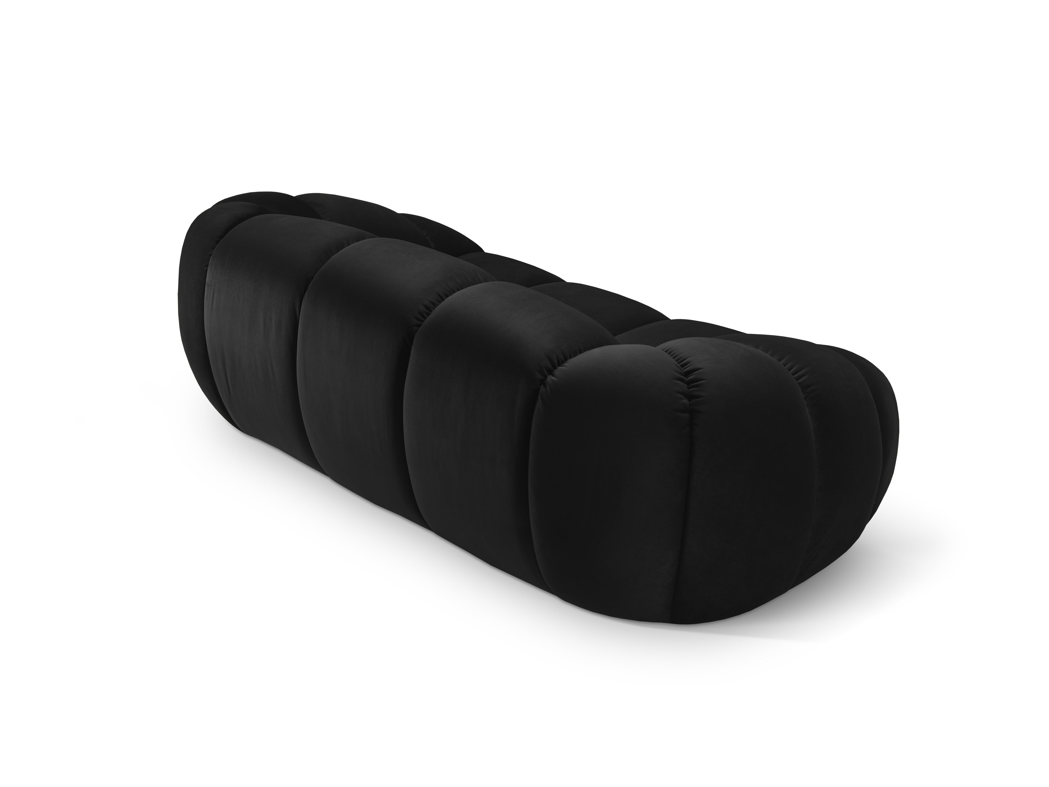 Sofa aksamitna 2-osobowa DIANA czarny