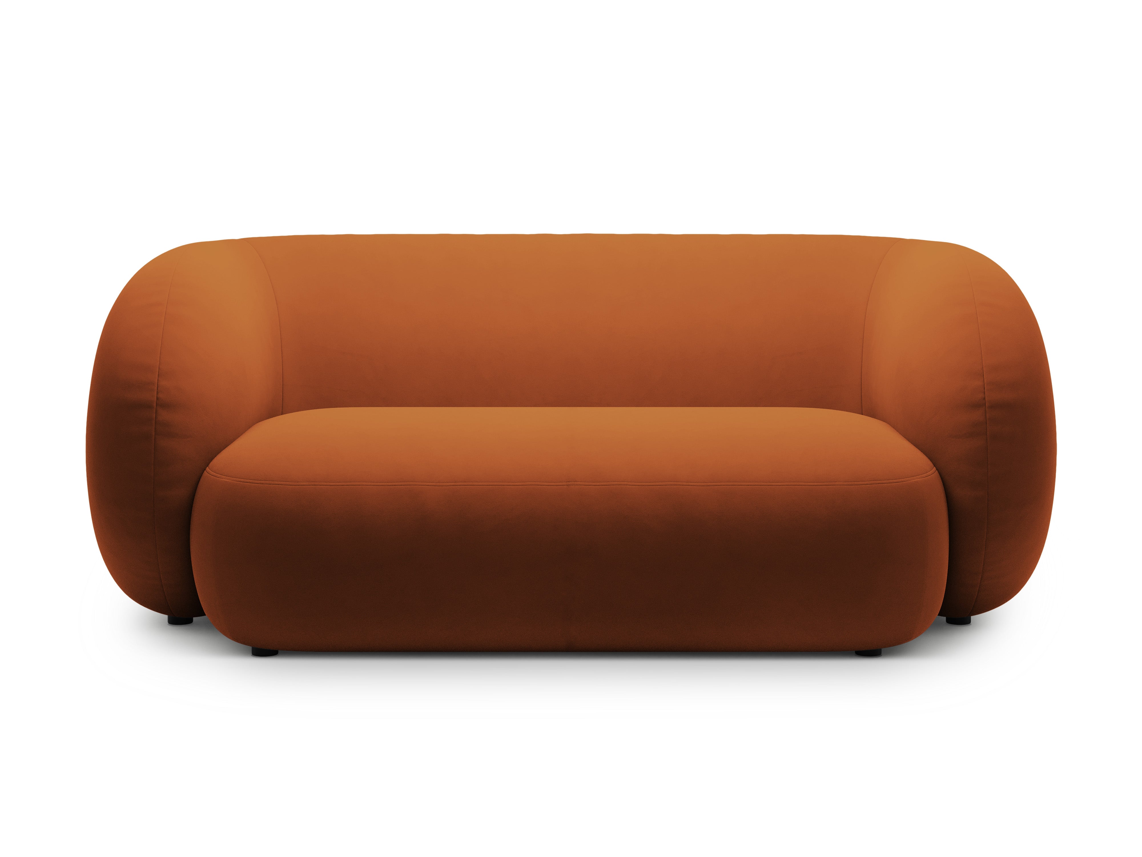 Sofa aksamitna 2-osobowa KATE terracotta