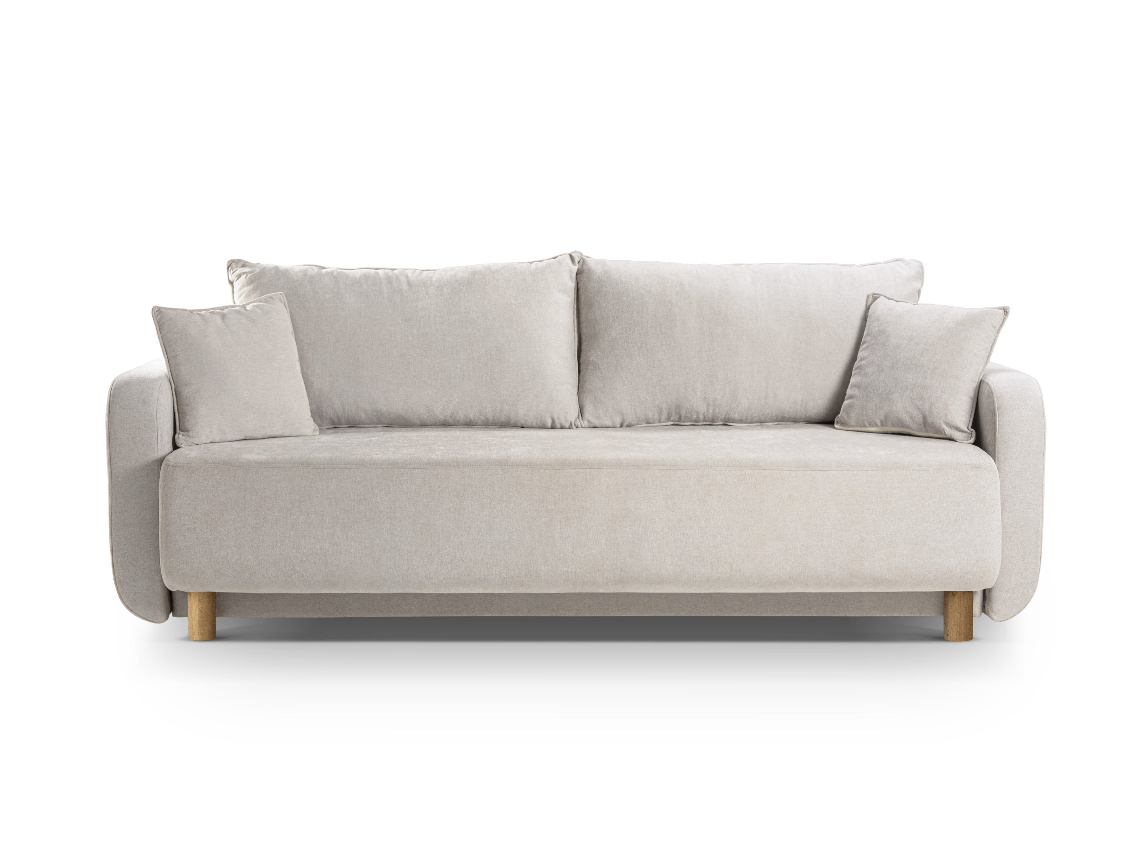 Sofa 3-Sitzer mit Schlaffunktion ELEN beige Chenille [Monika] [Julia spr]