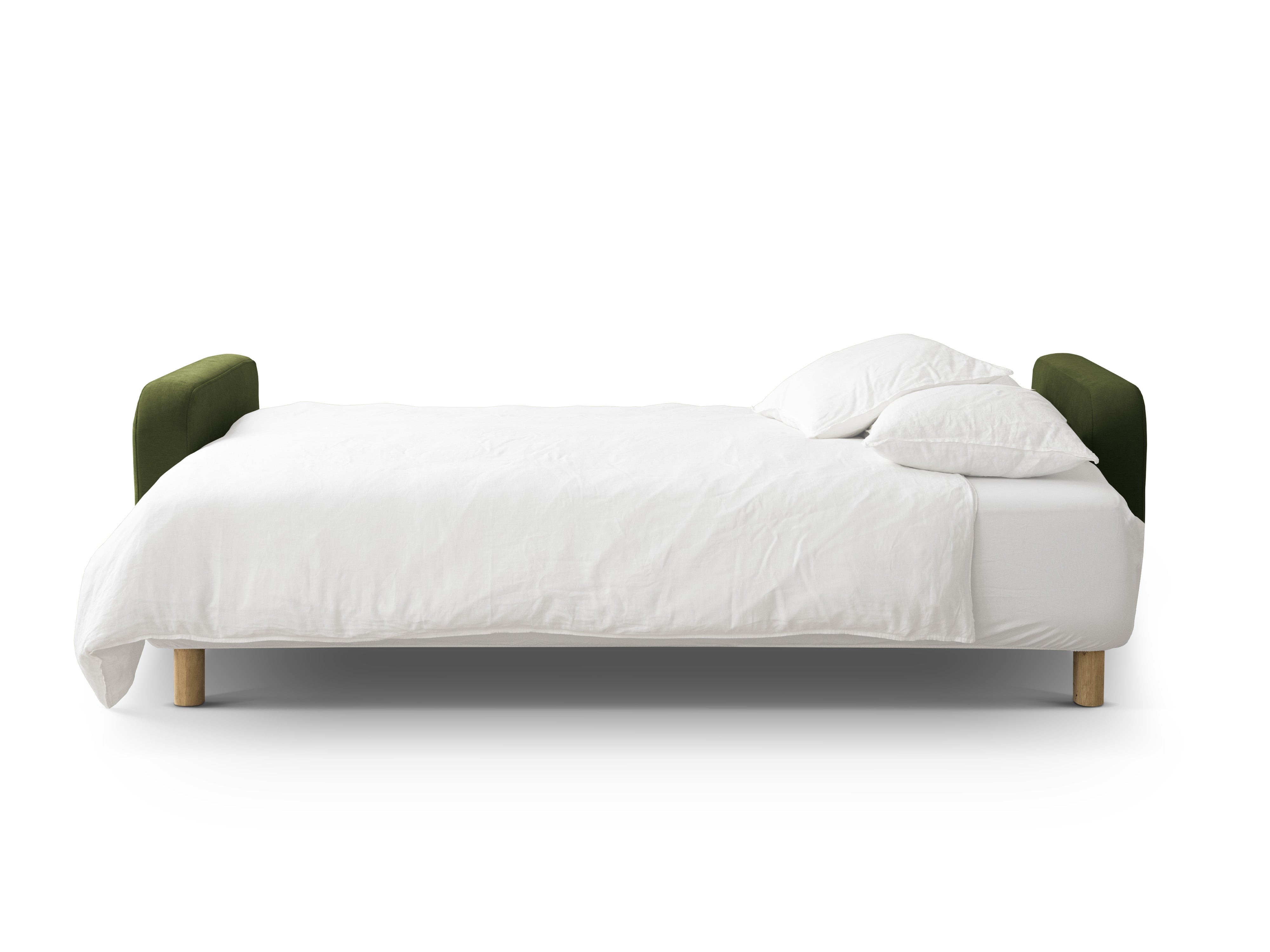 3-seater sofa with sleeping function ELEN green chenille [Monika] [Julia spr]