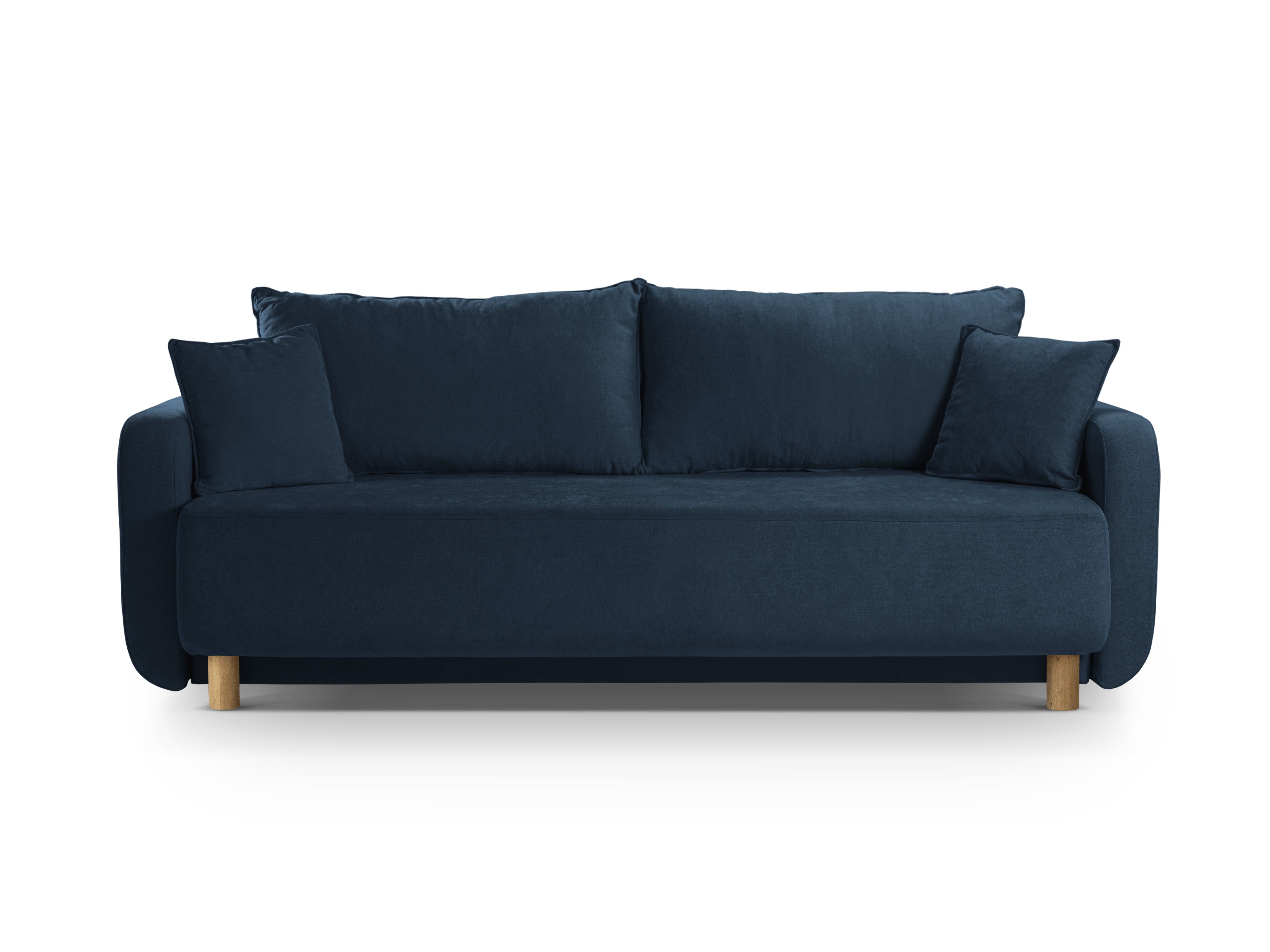 Sofa 3-Sitzer mit Schlaffunktion ELEN marineblaues Chenille [Monika] [Julia spr]