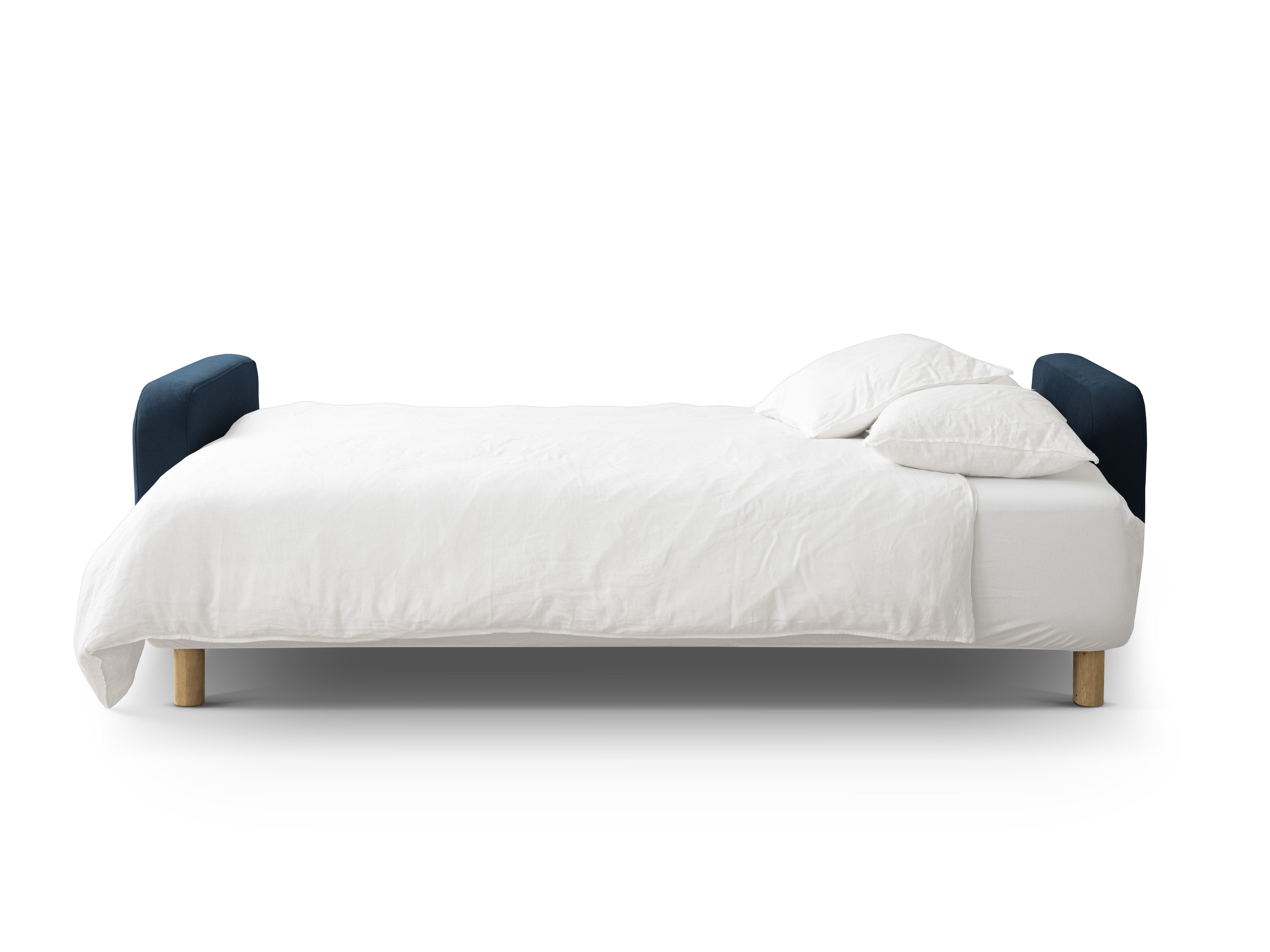 Sofa 3-Sitzer mit Schlaffunktion ELEN marineblaues Chenille [Monika] [Julia spr]