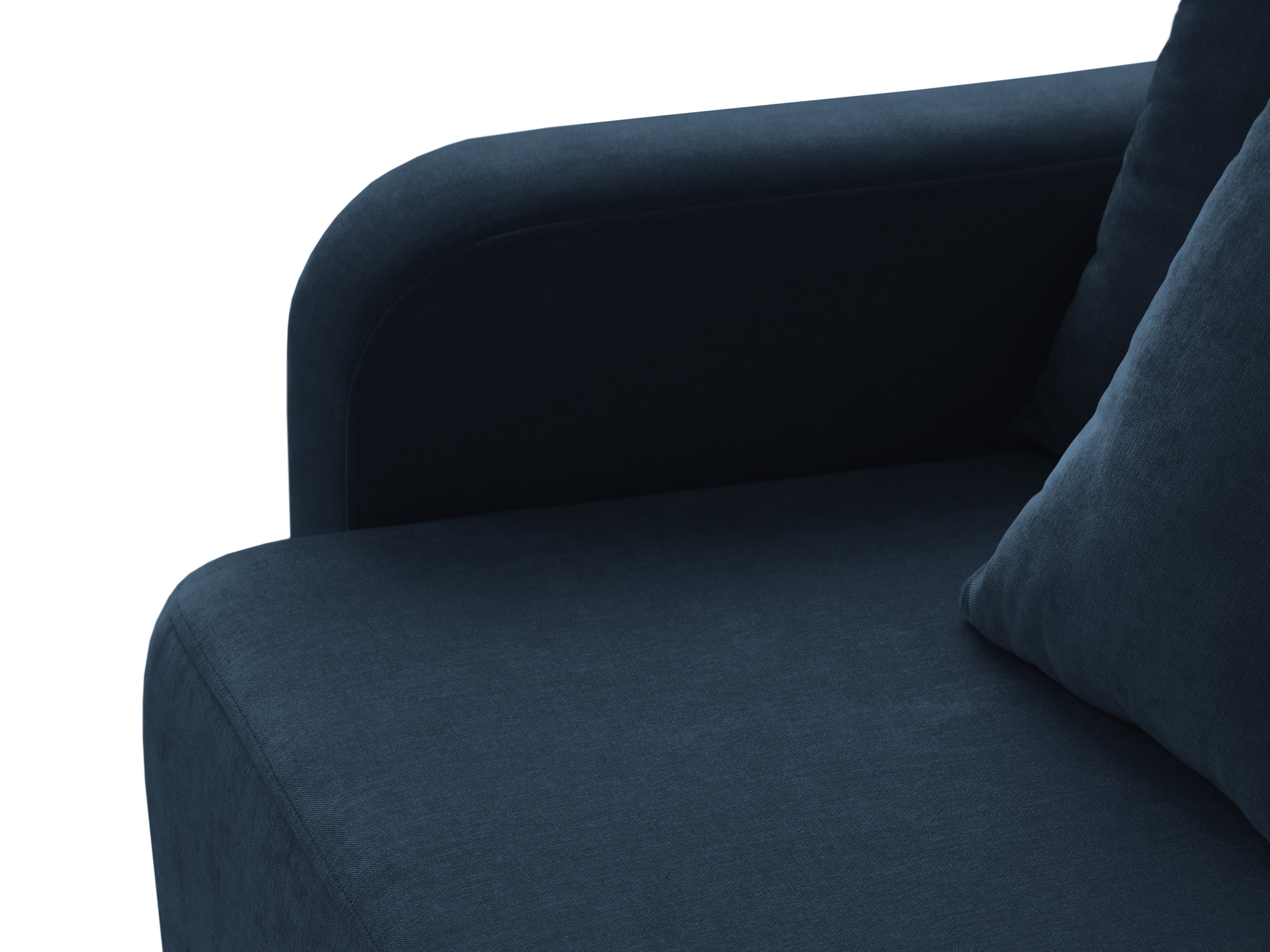 Sofa 3-Sitzer mit Schlaffunktion ELEN marineblaues Chenille [Monika] [Julia spr]