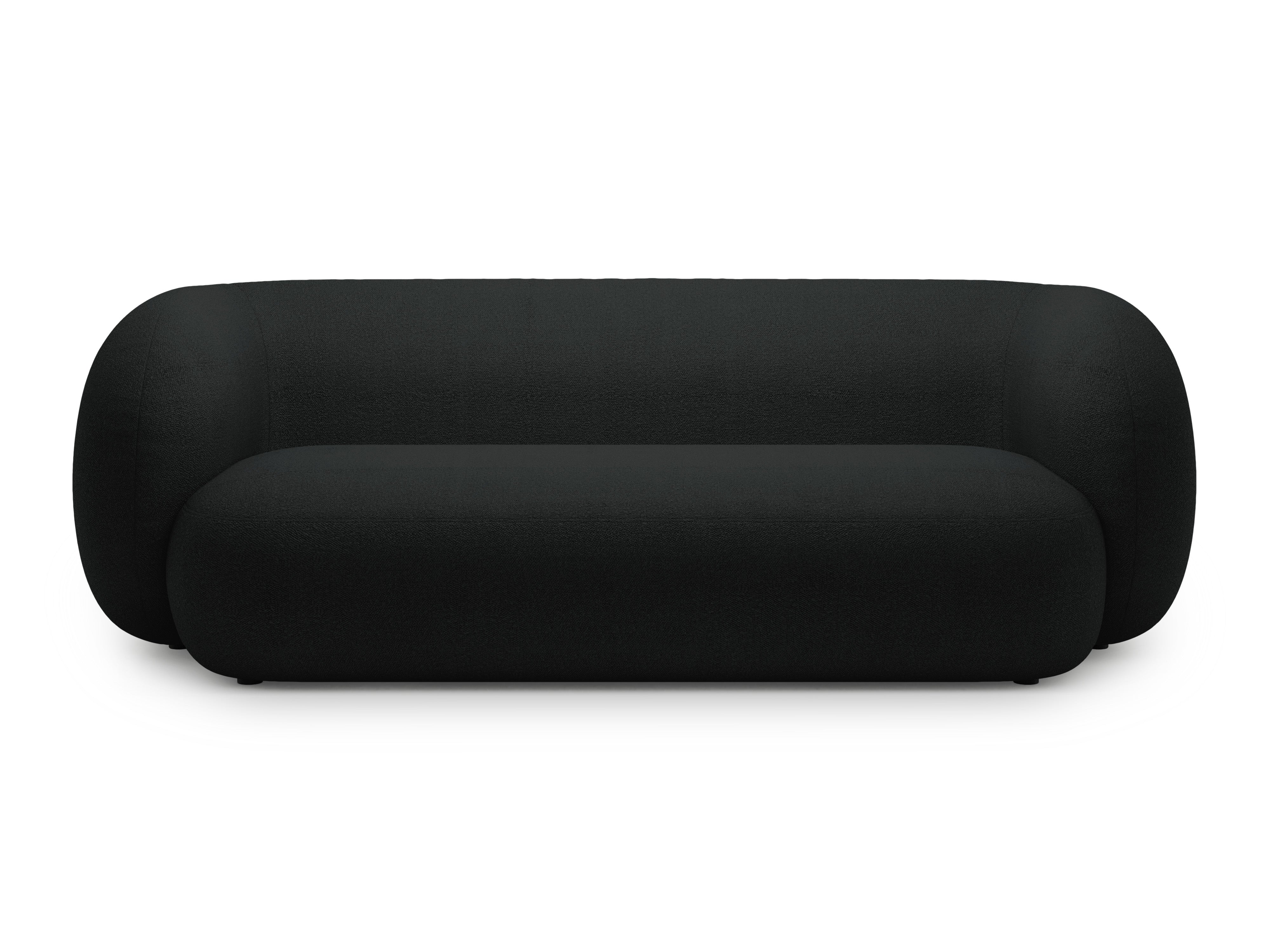 Sofa 3-osobowa KATE czarny boucle