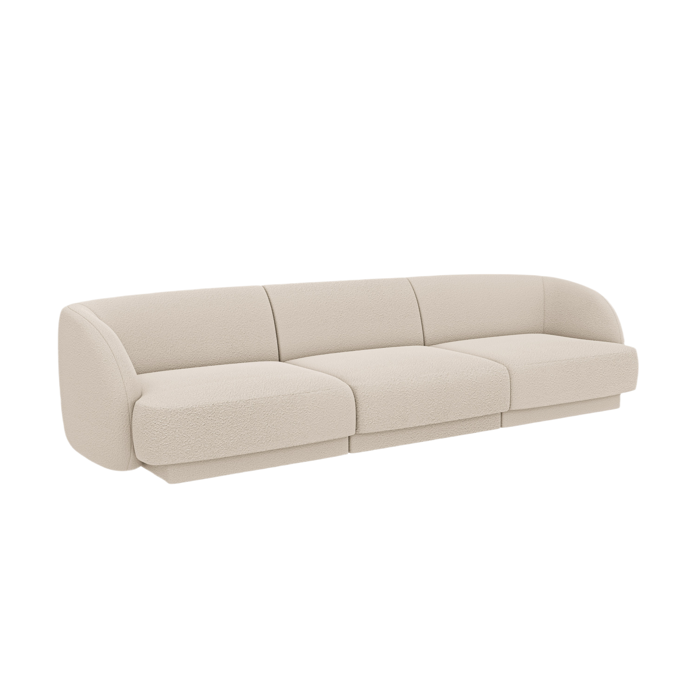 Sofa 3-osobowa MILEY beżowy boucle