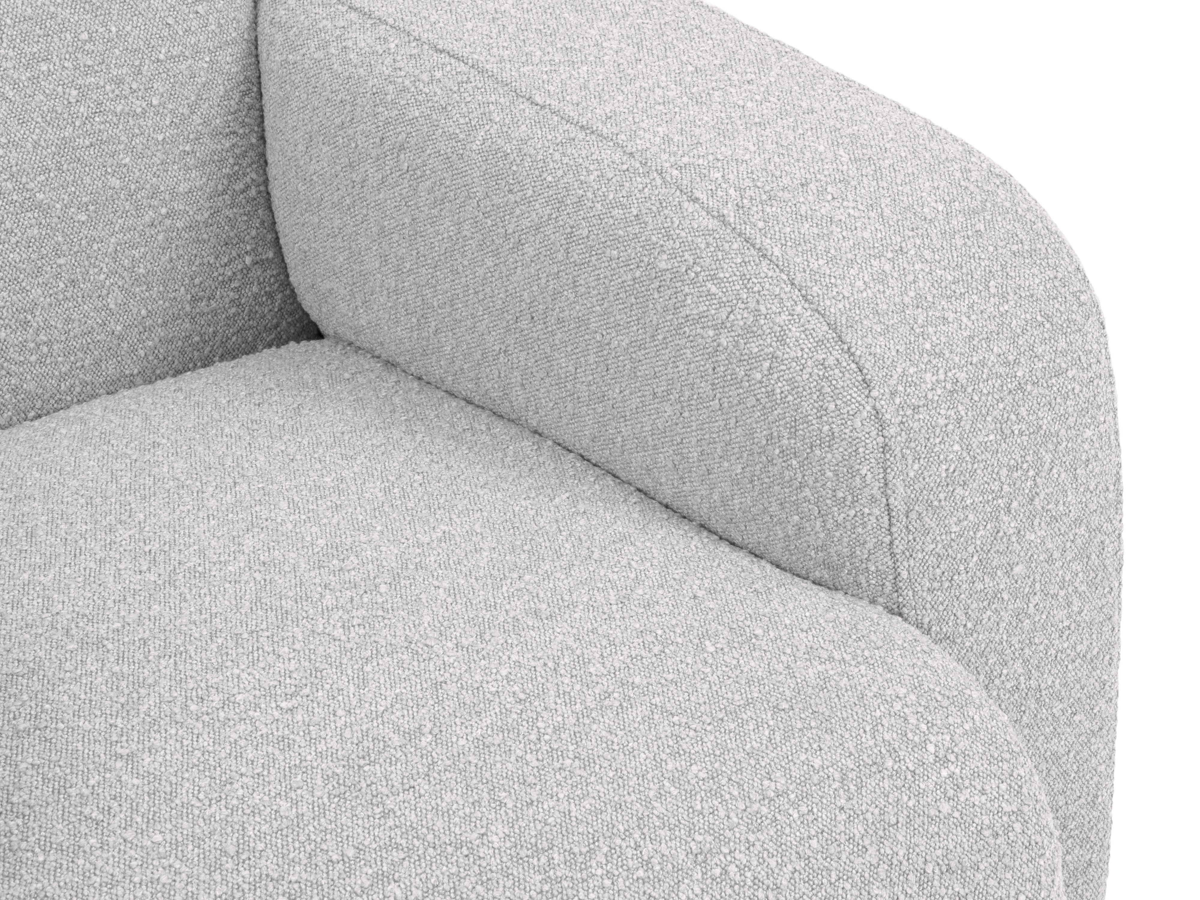 Sofa w tkaninie boucle 3-osobowa MOLINO jasnoszary Micadoni    Eye on Design