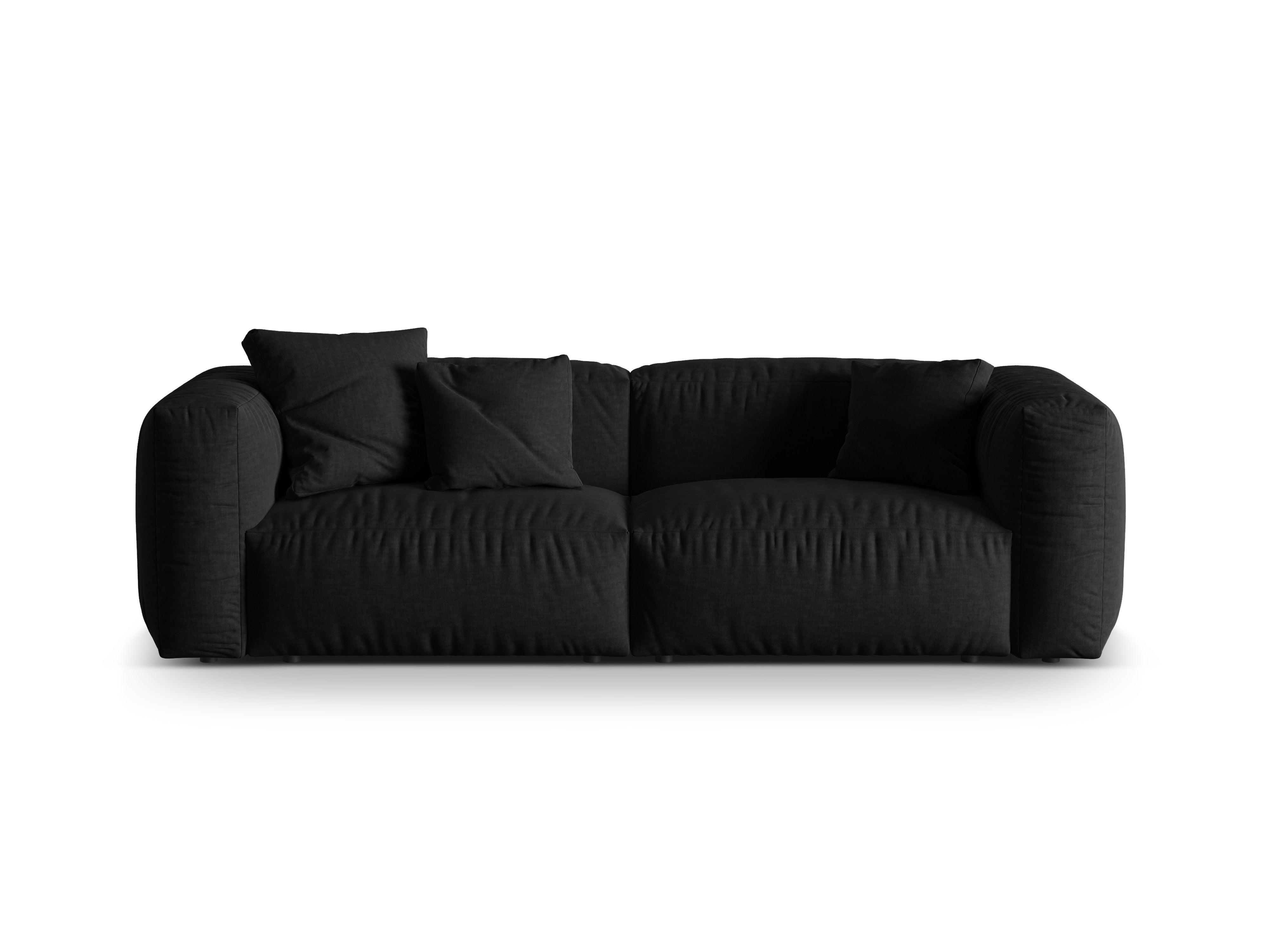 Modulares Sofa, "Martina", 3 Sitze, Schwarz, 240x106x75
In Europa gemacht