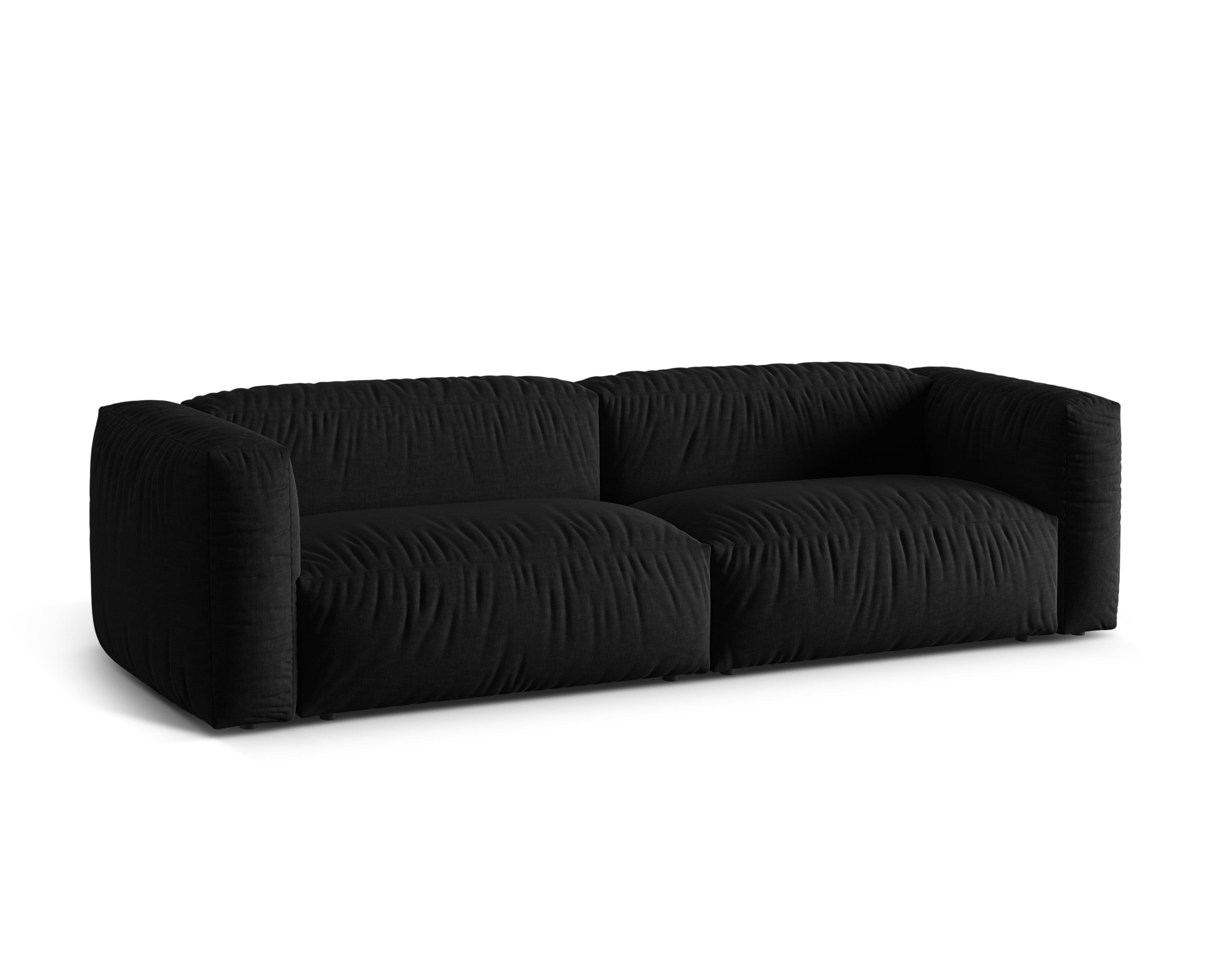 Modulares Sofa, "Martina", 3 Sitze, Schwarz, 240x106x75
In Europa gemacht