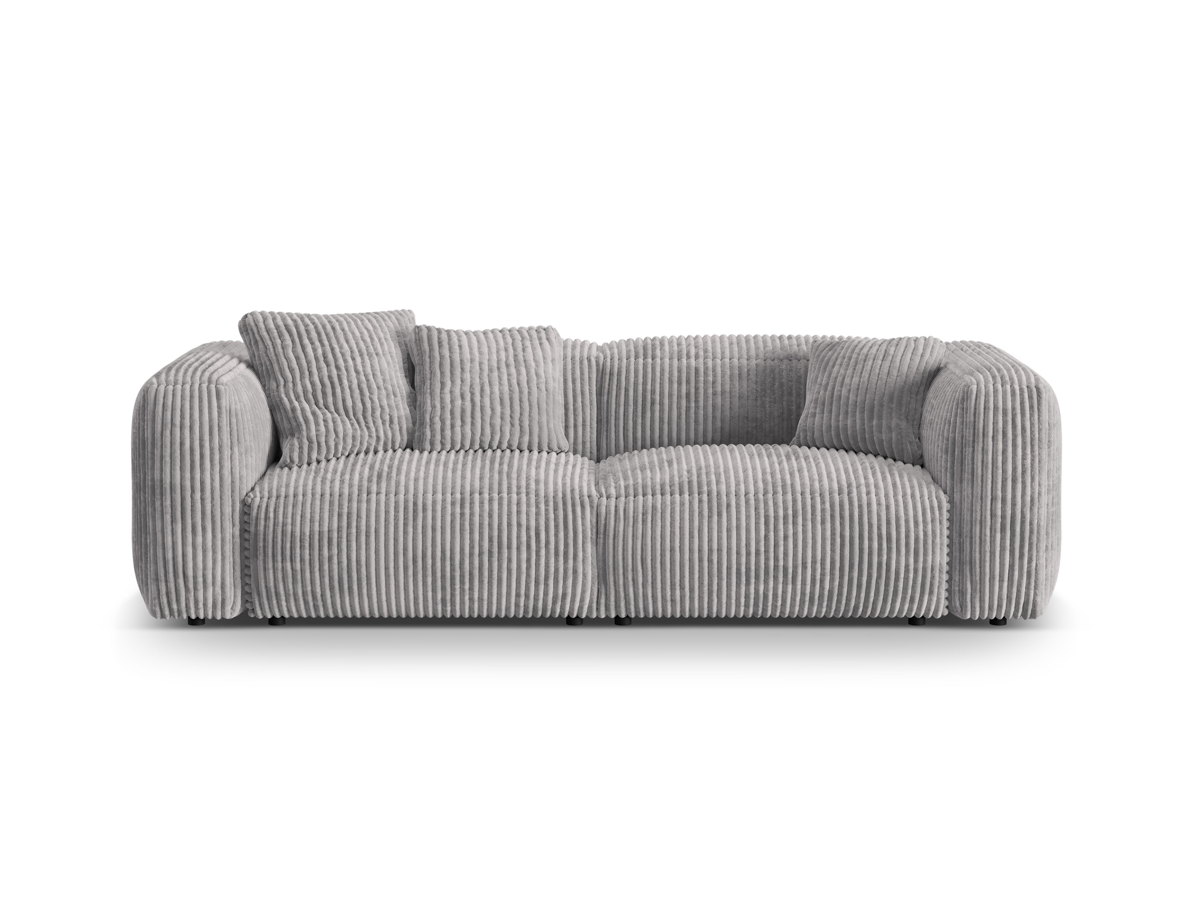 Sofa 3-osobowa MARTINA jasnoszary sztruks