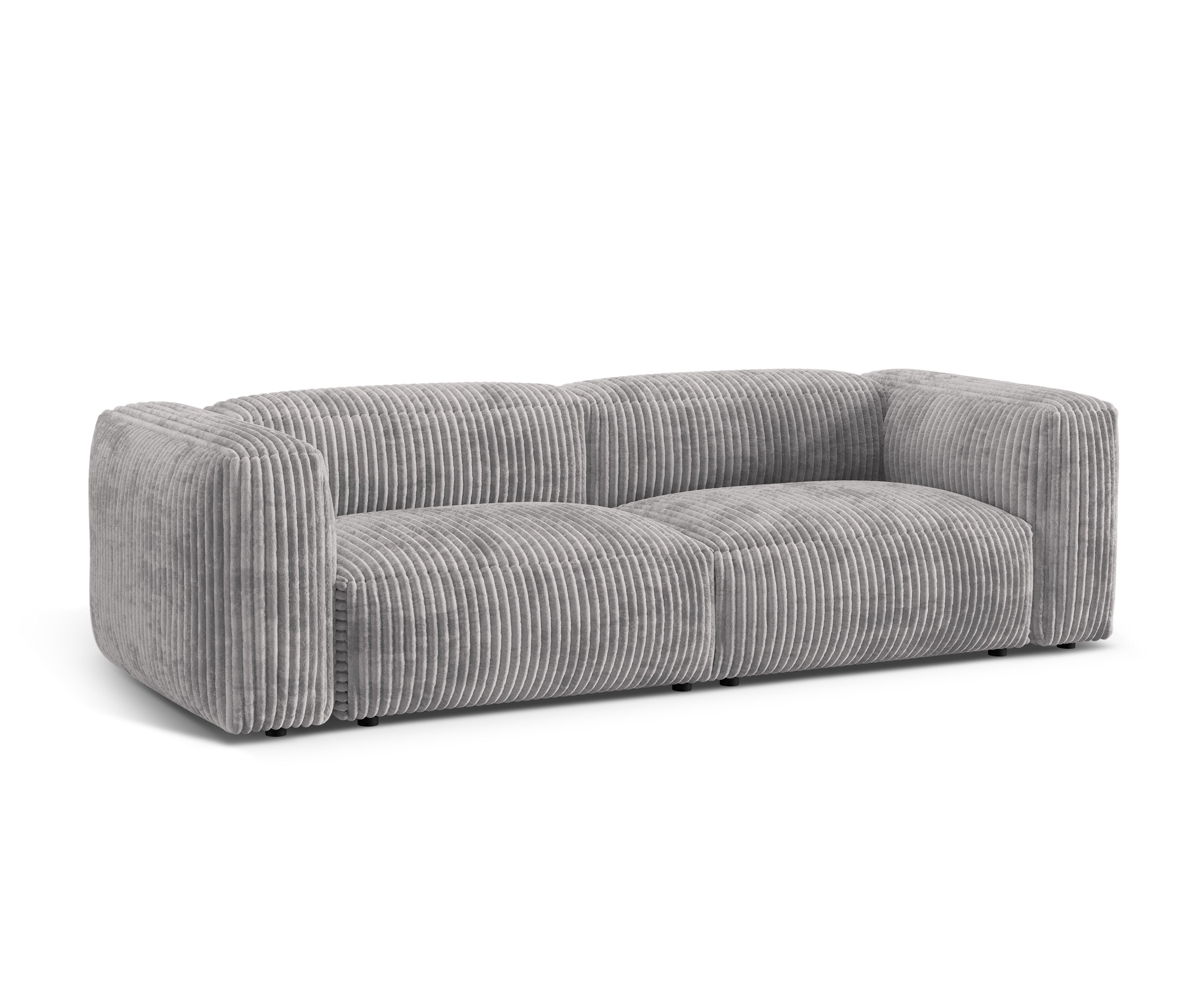 Sofa 3-osobowa MARTINA jasnoszary sztruks