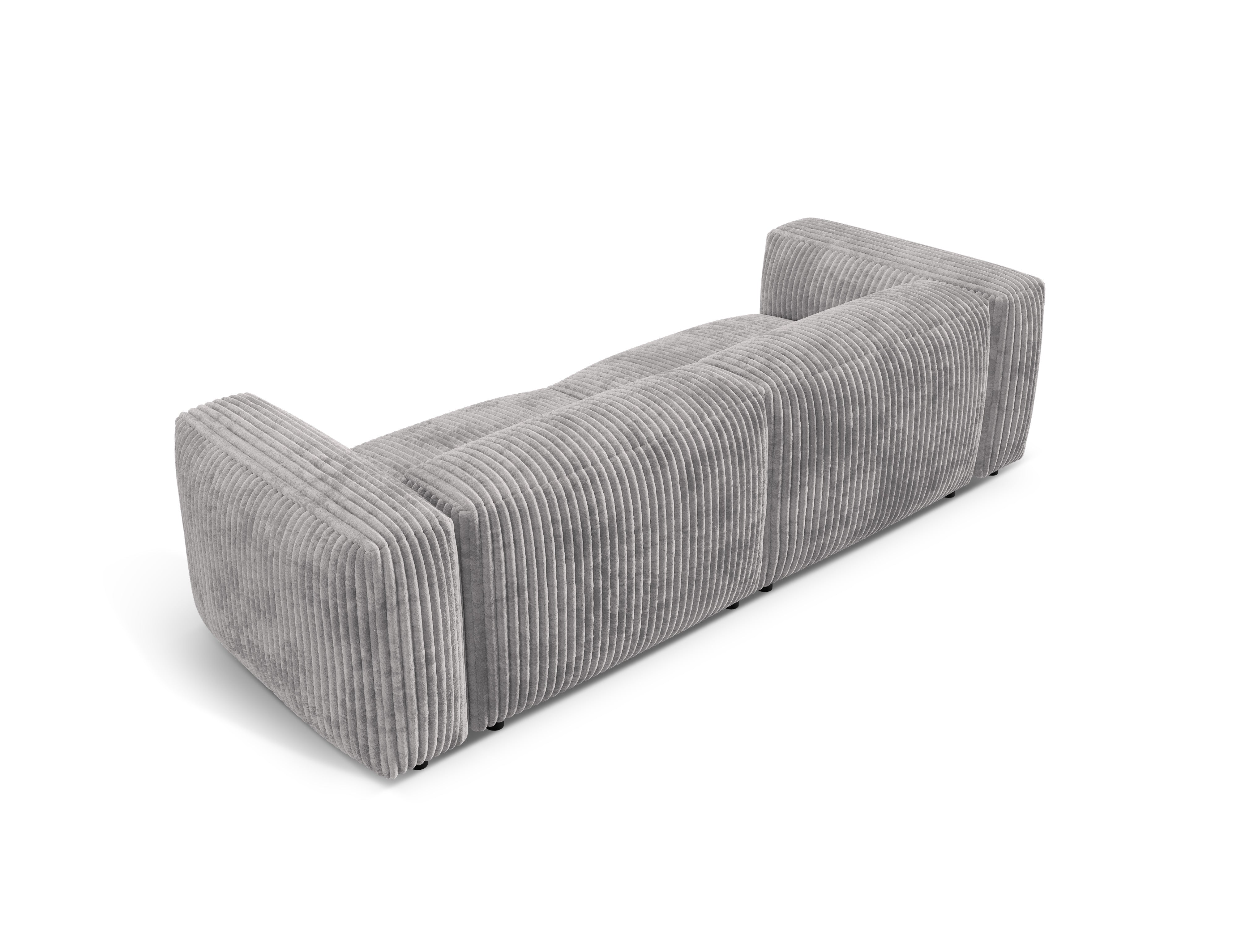 Sofa 3-osobowa MARTINA jasnoszary sztruks