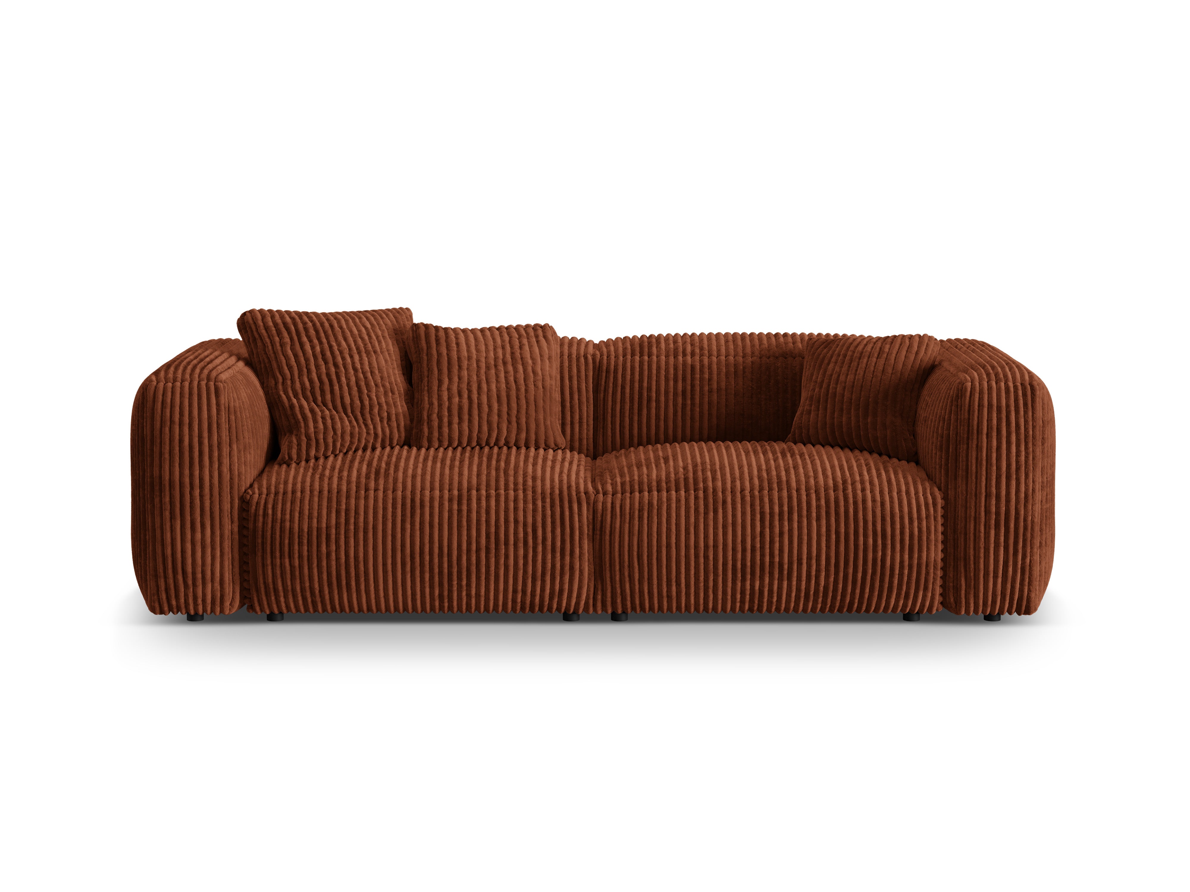 Sofa 3-osobowa MARTINA ceglany sztruks