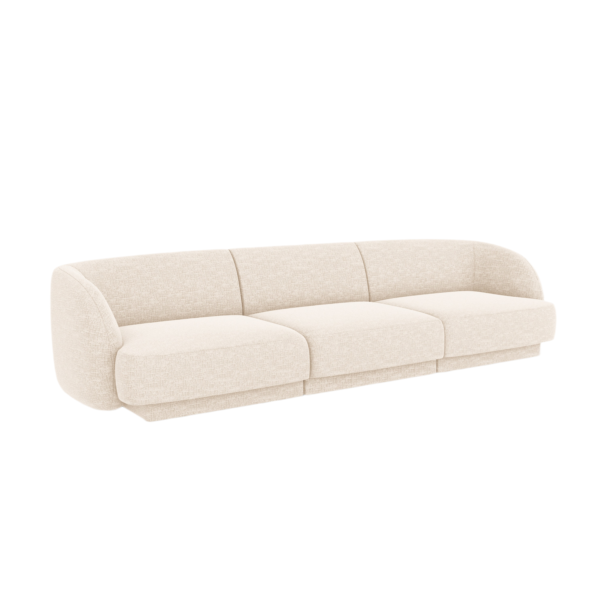 Sofa 3-osobowa MILEY kość słoniowa szenil