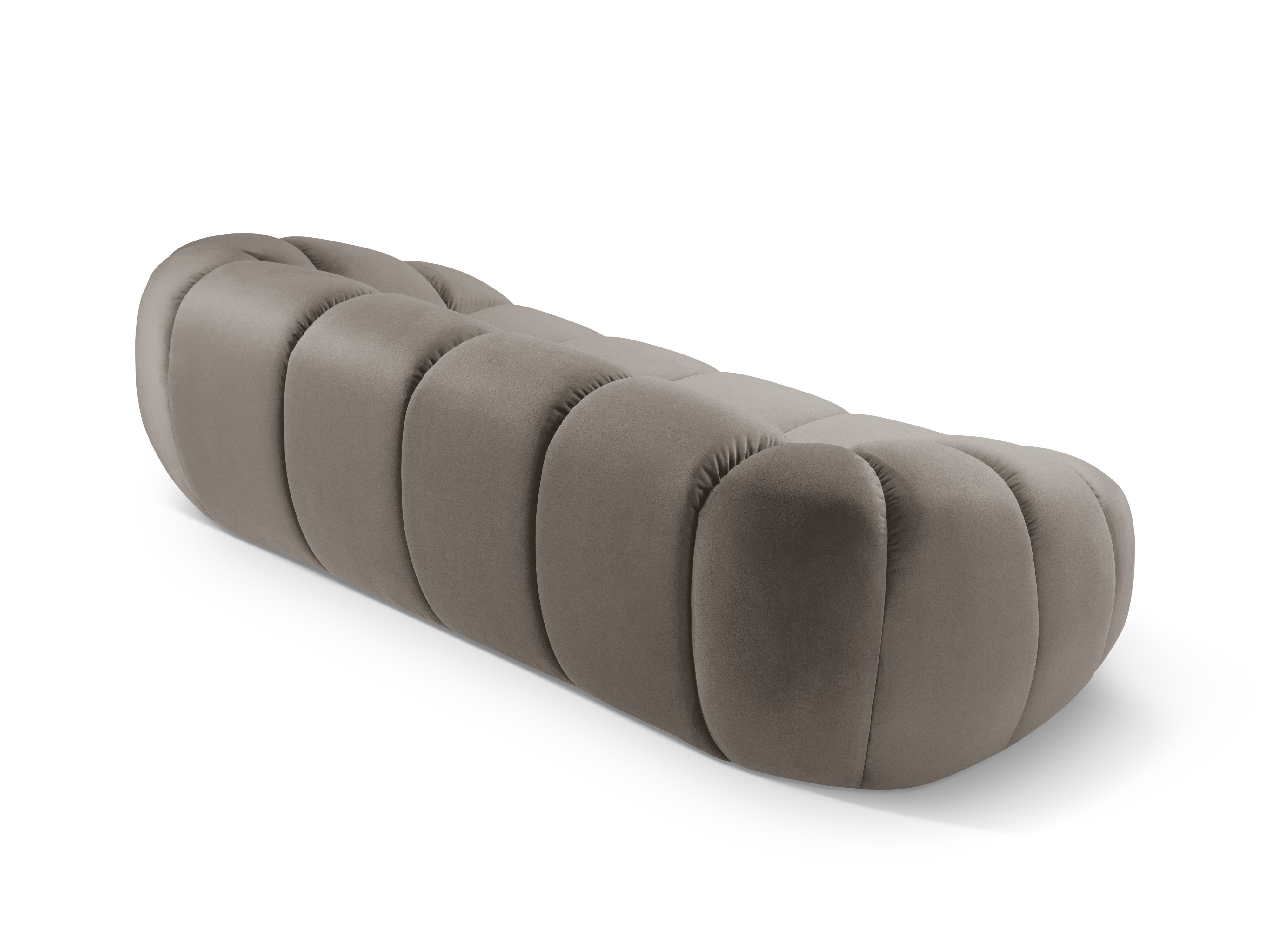 Sofa aksamitna 2,5-osobowa DIANA szarobrązowy