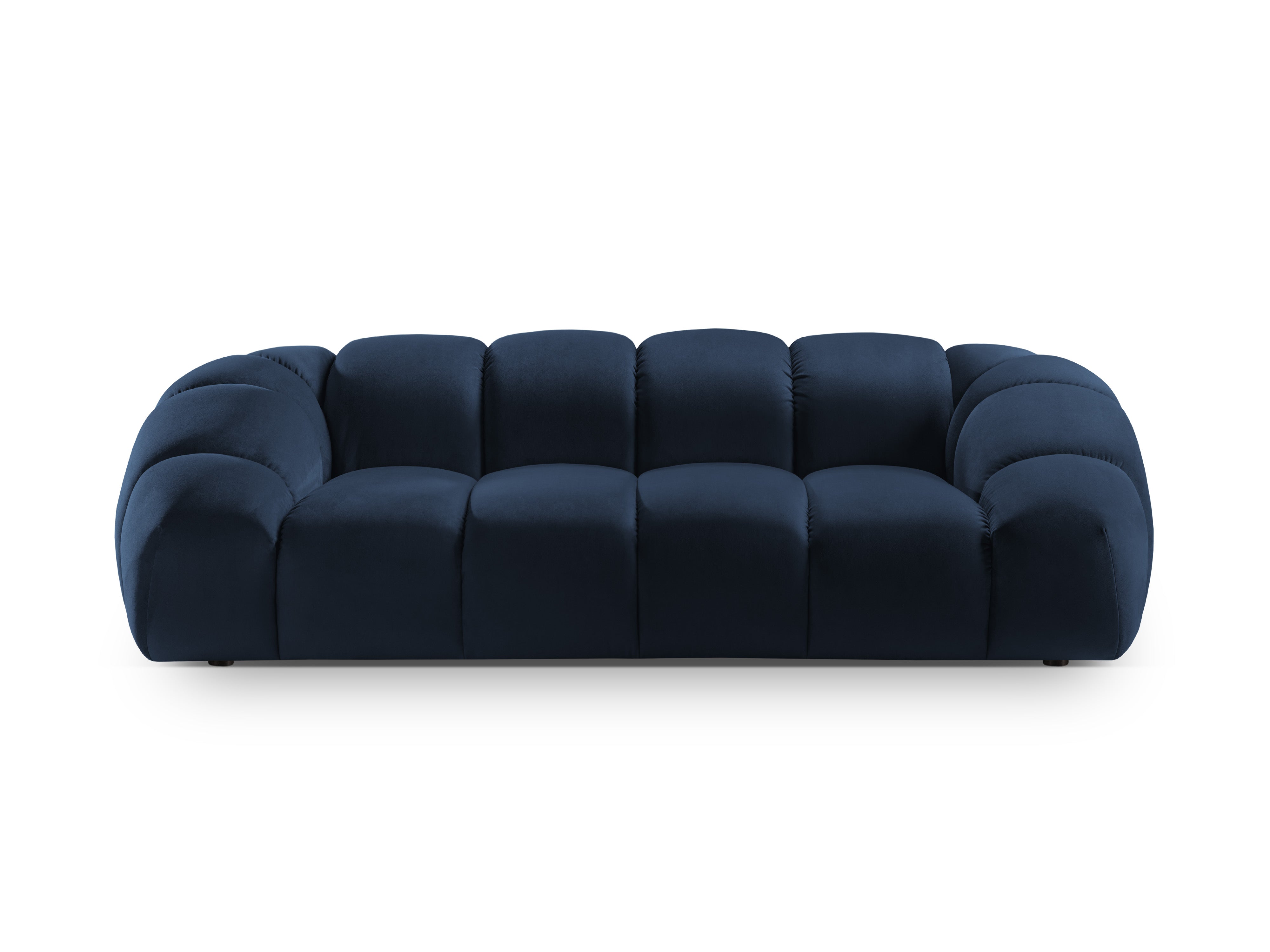 Sofa aksamitna 2,5-osobowa DIANA granat królewski