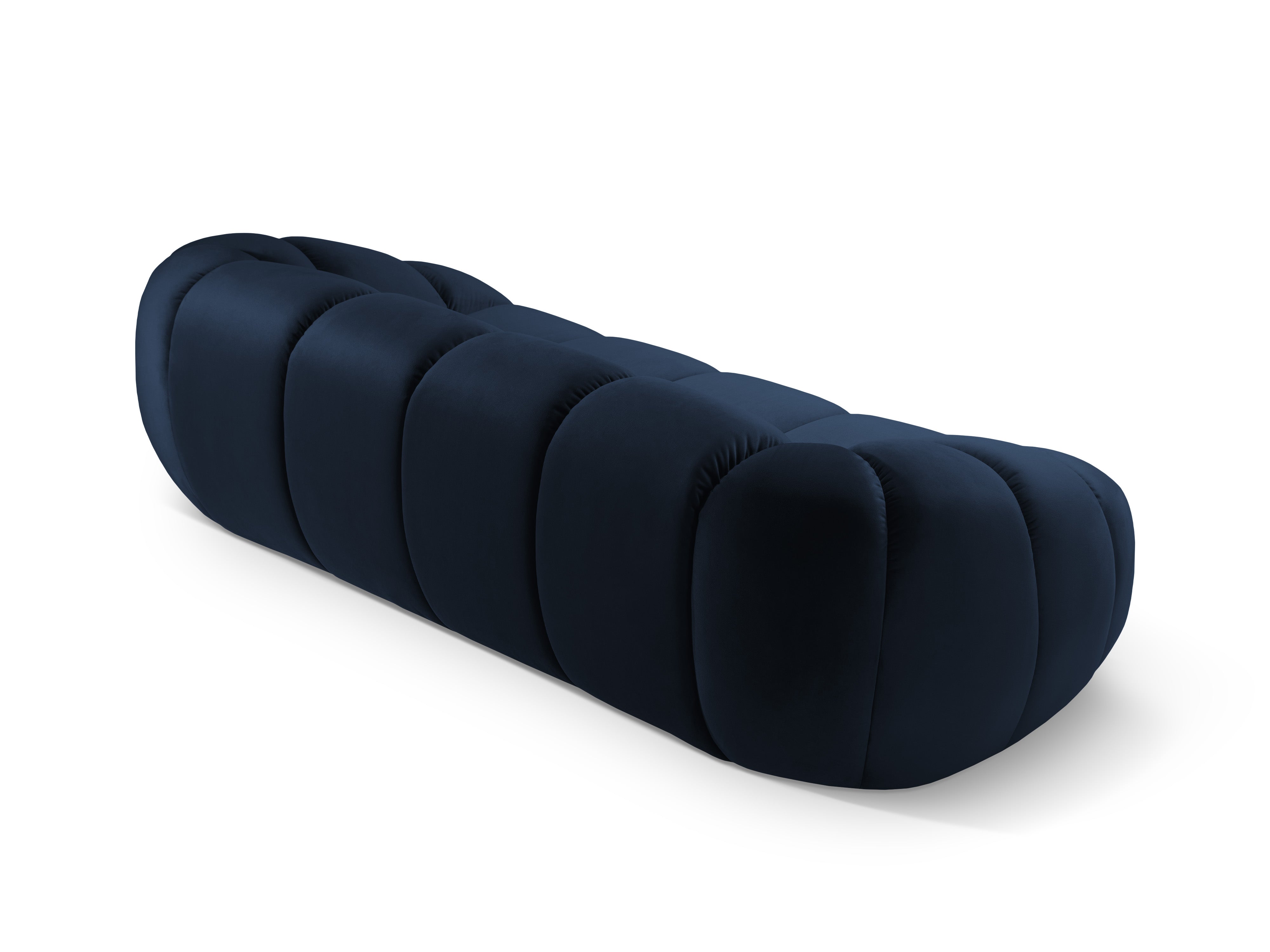 Sofa aksamitna 2,5-osobowa DIANA granat królewski