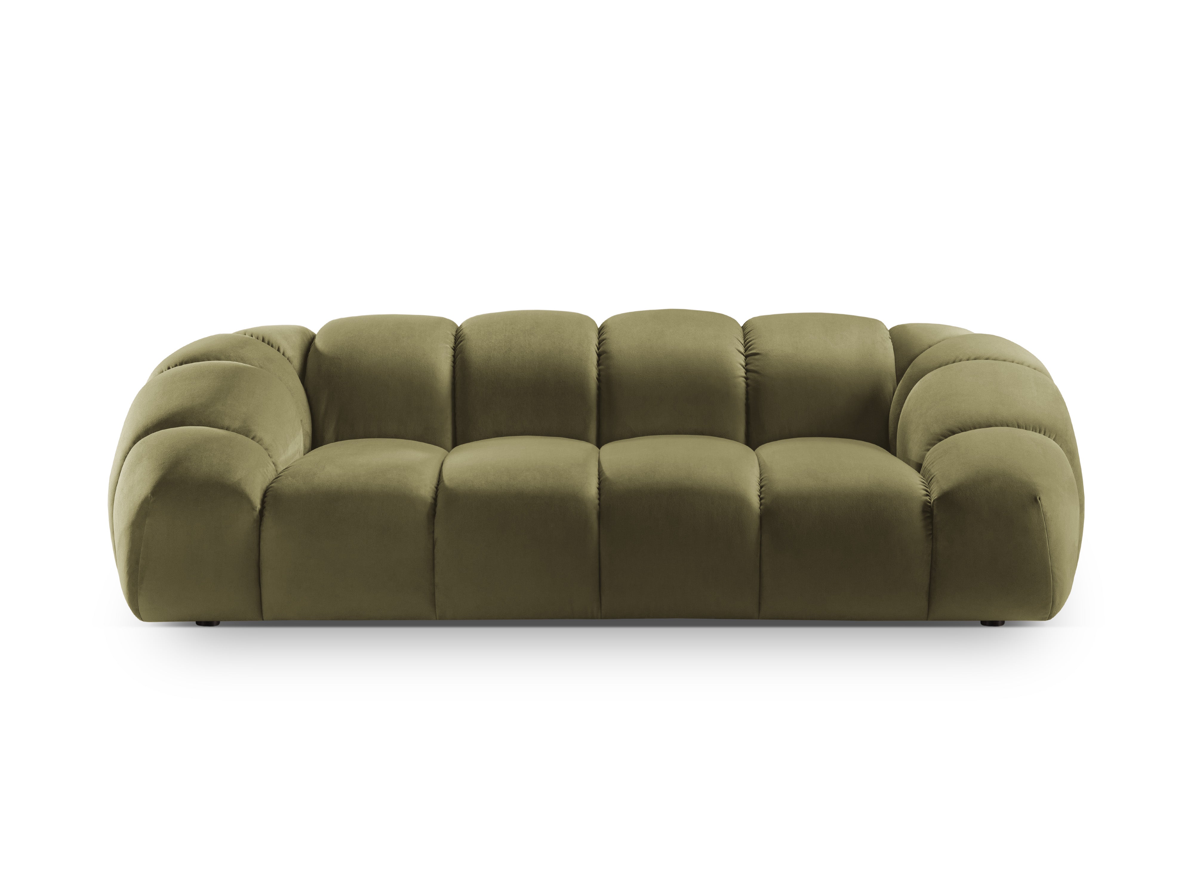 Sofa aksamitna 2,5-osobowa DIANA zielony