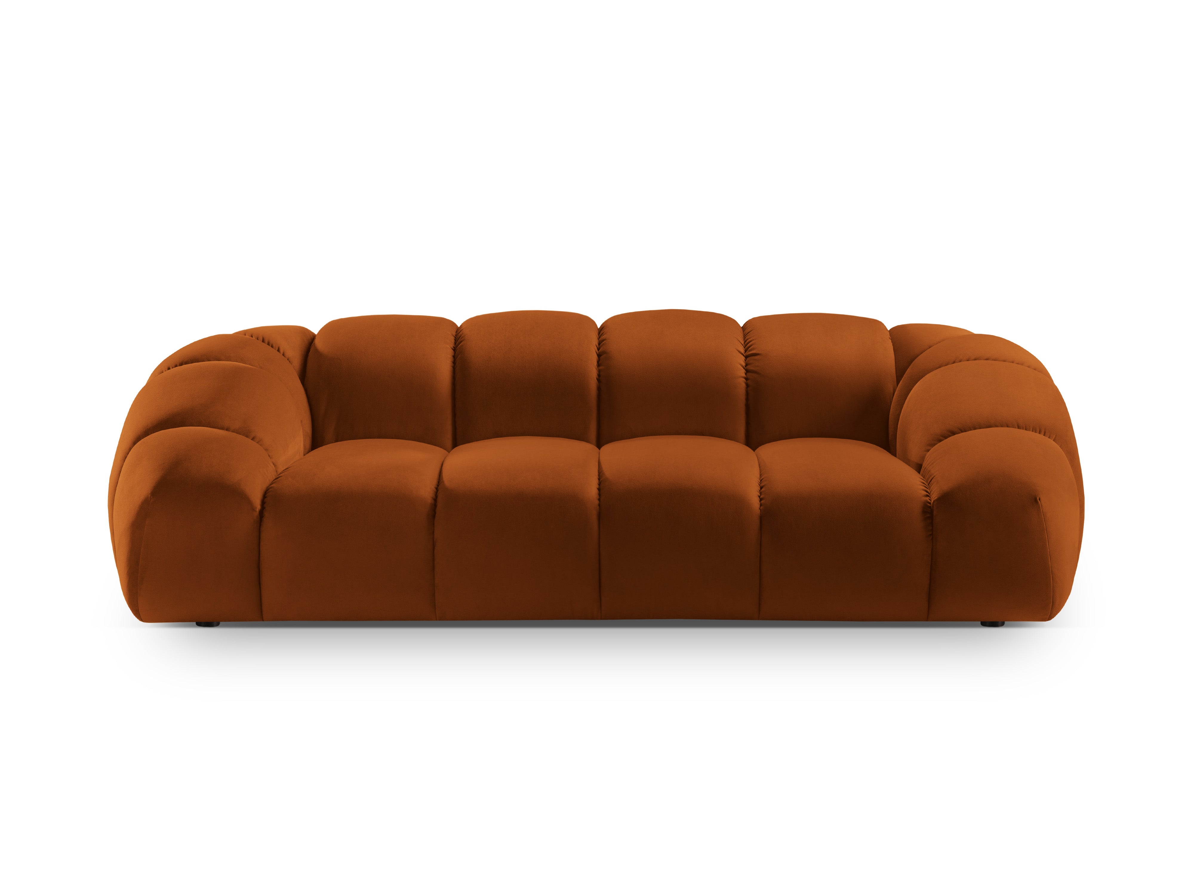 Sofa aksamitna 2,5-osobowa DIANA terracotta