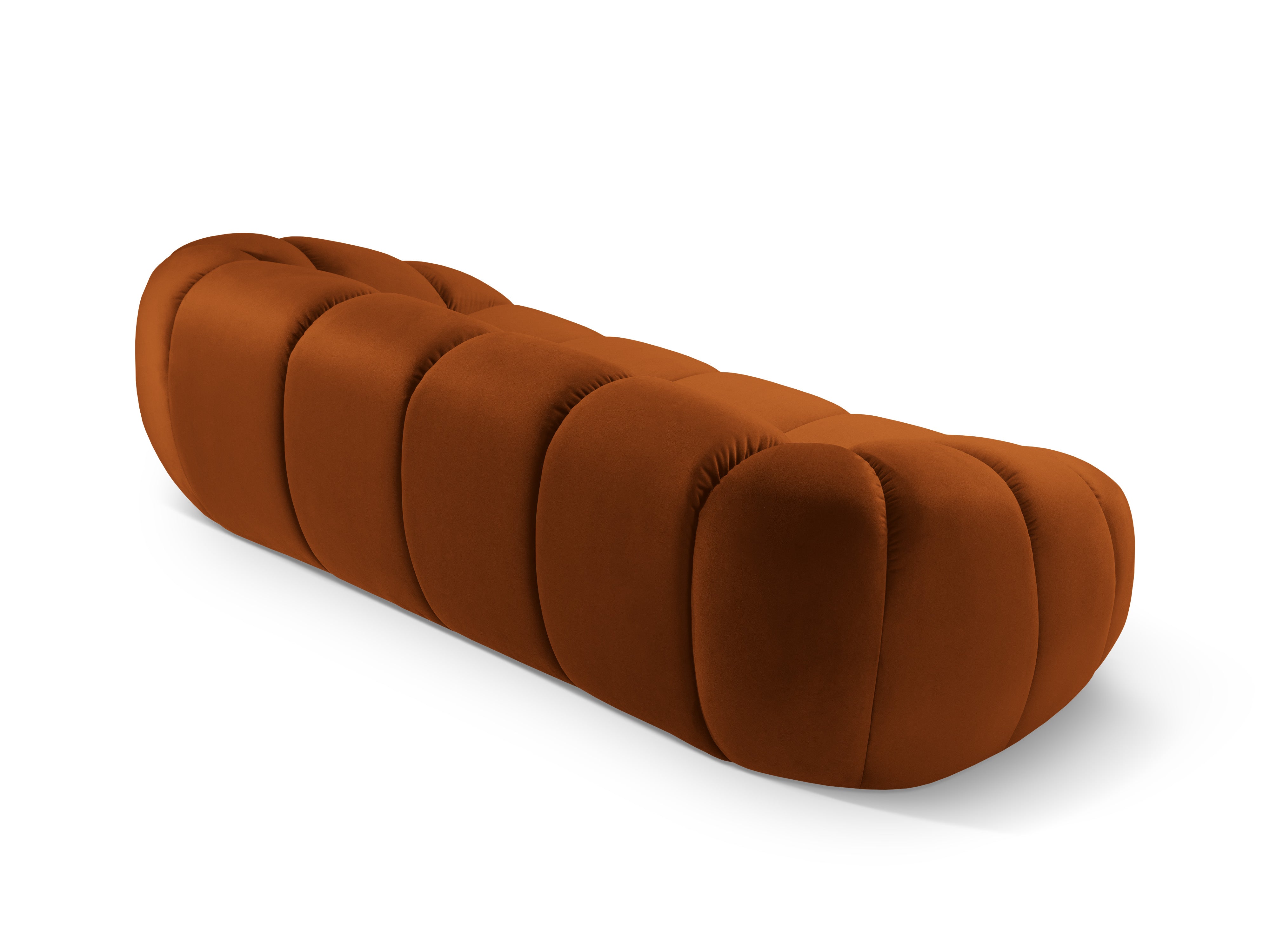 Sofa aksamitna 2,5-osobowa DIANA terracotta