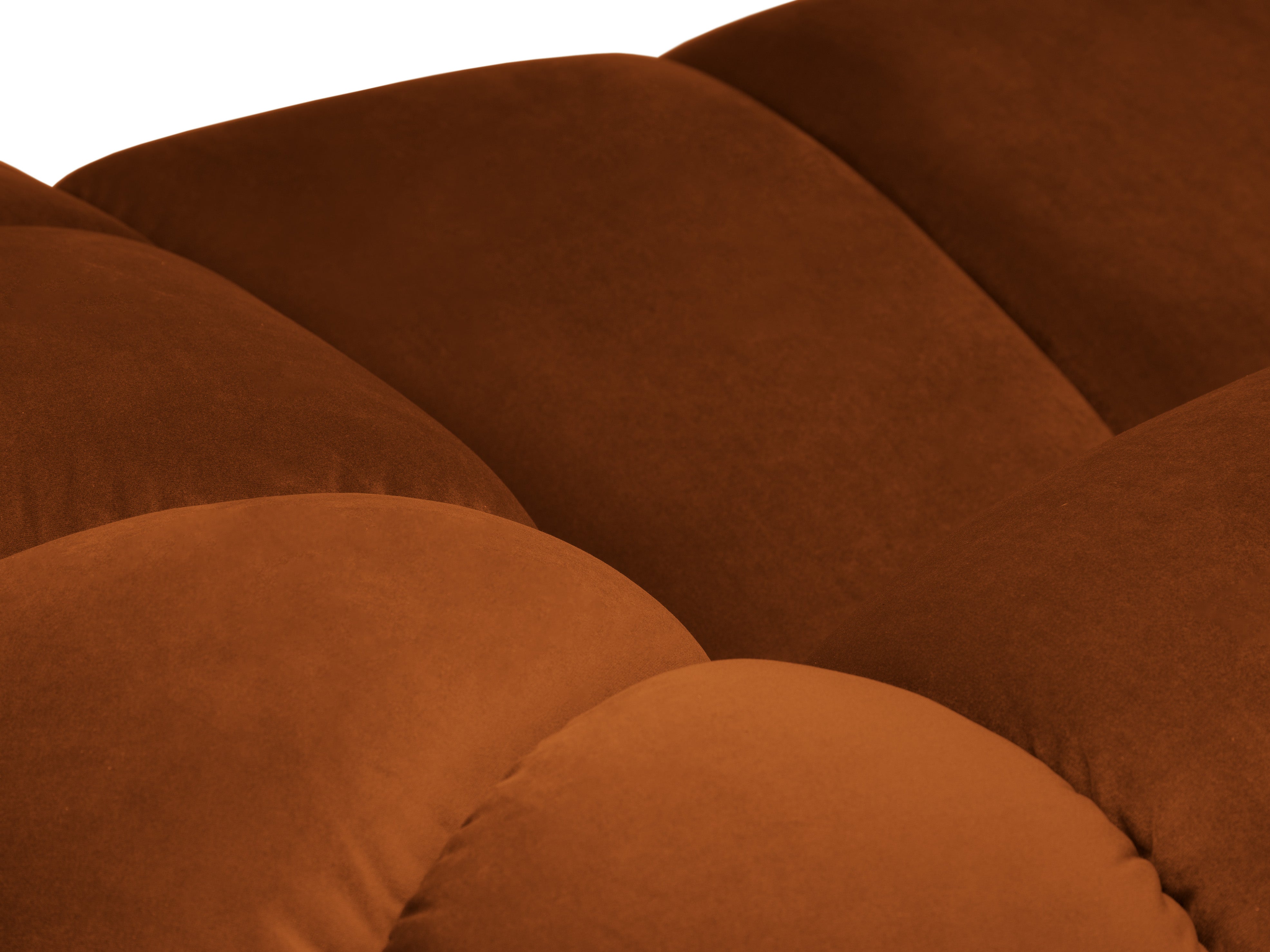Sofa aksamitna 2,5-osobowa DIANA terracotta