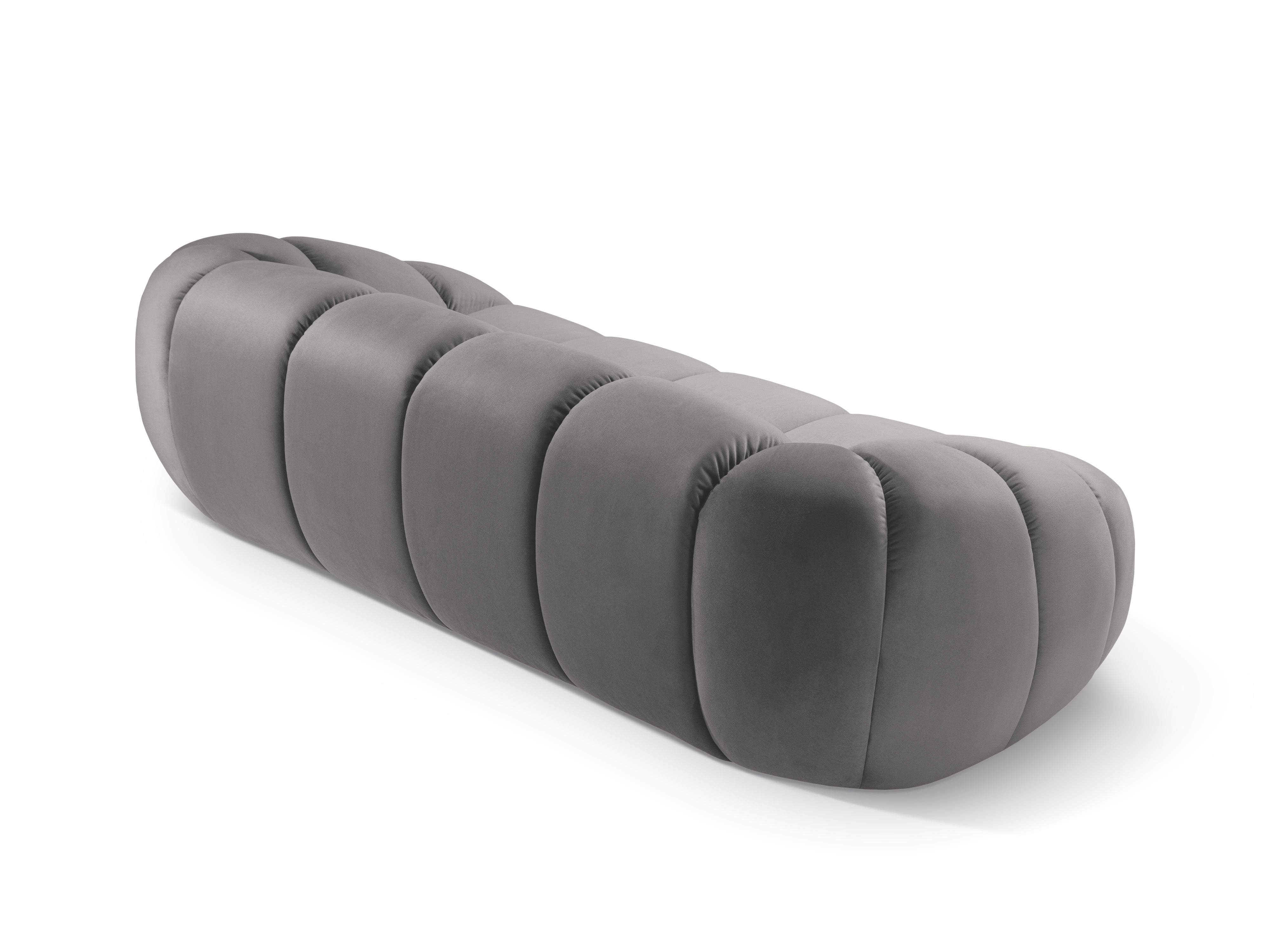 Sofa aksamitna 2,5-osobowa DIANA szary