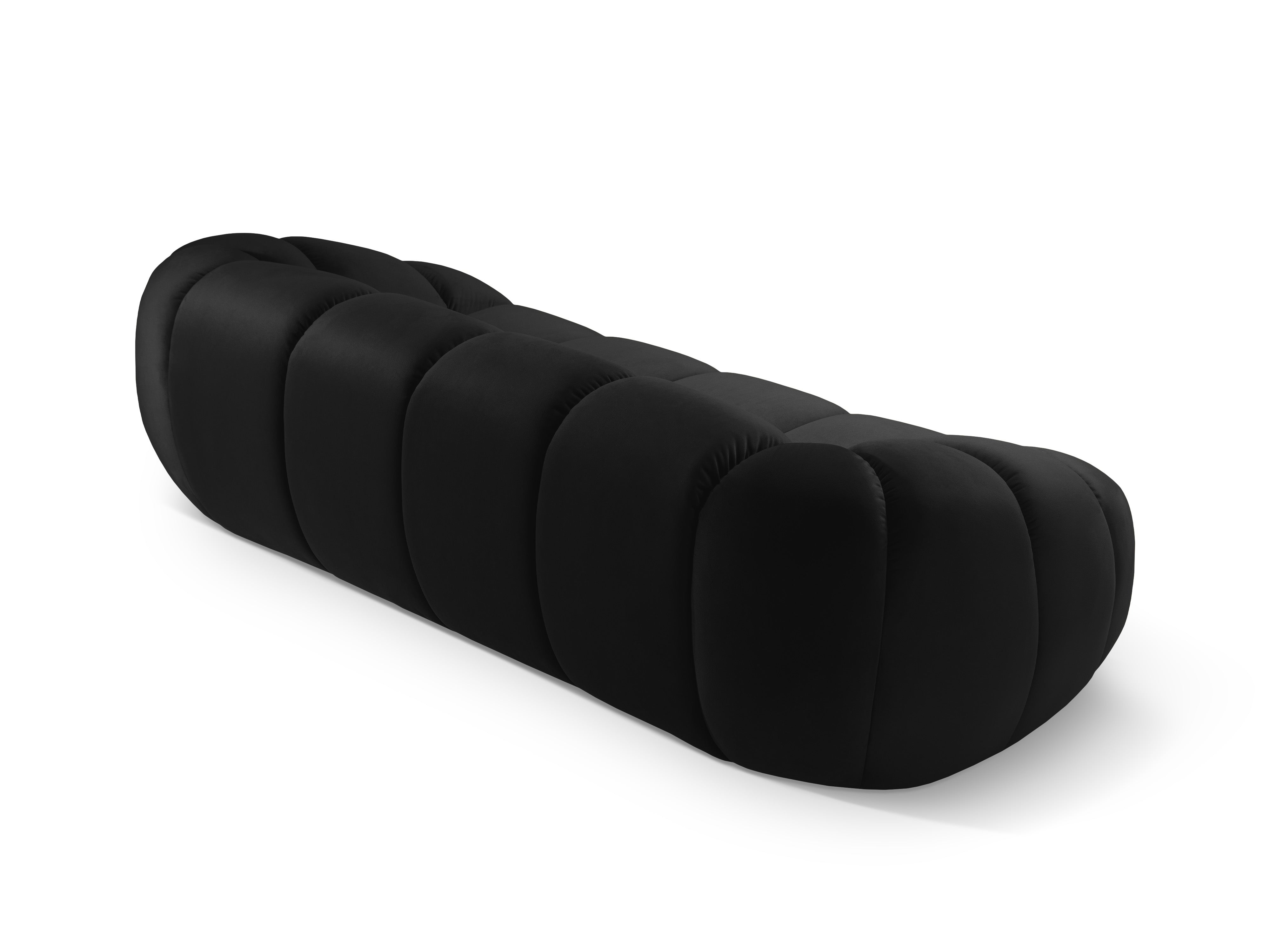Sofa aksamitna 2,5-osobowa DIANA czarny