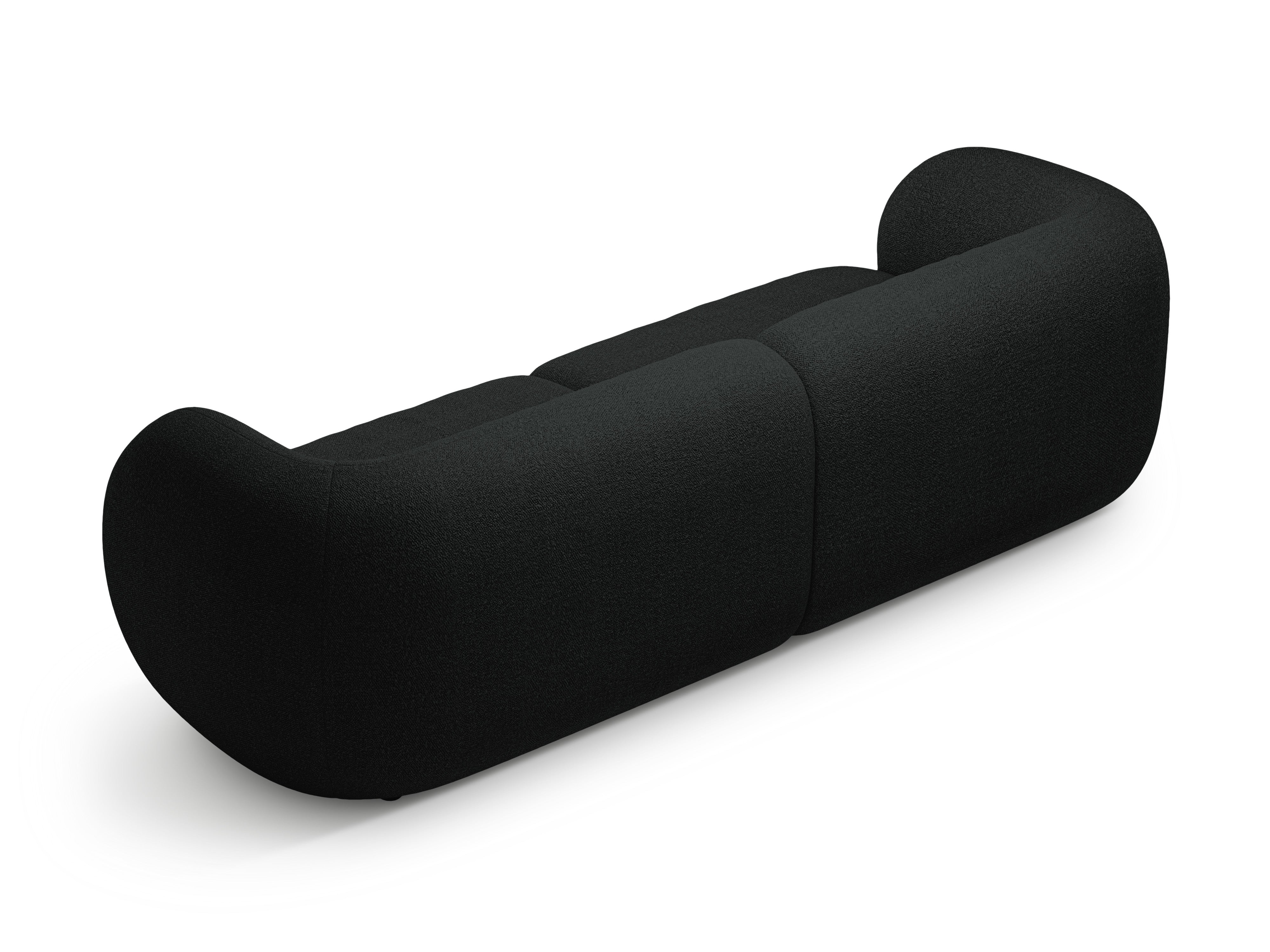 Sofa 4-osobowa KATE czarny boucle