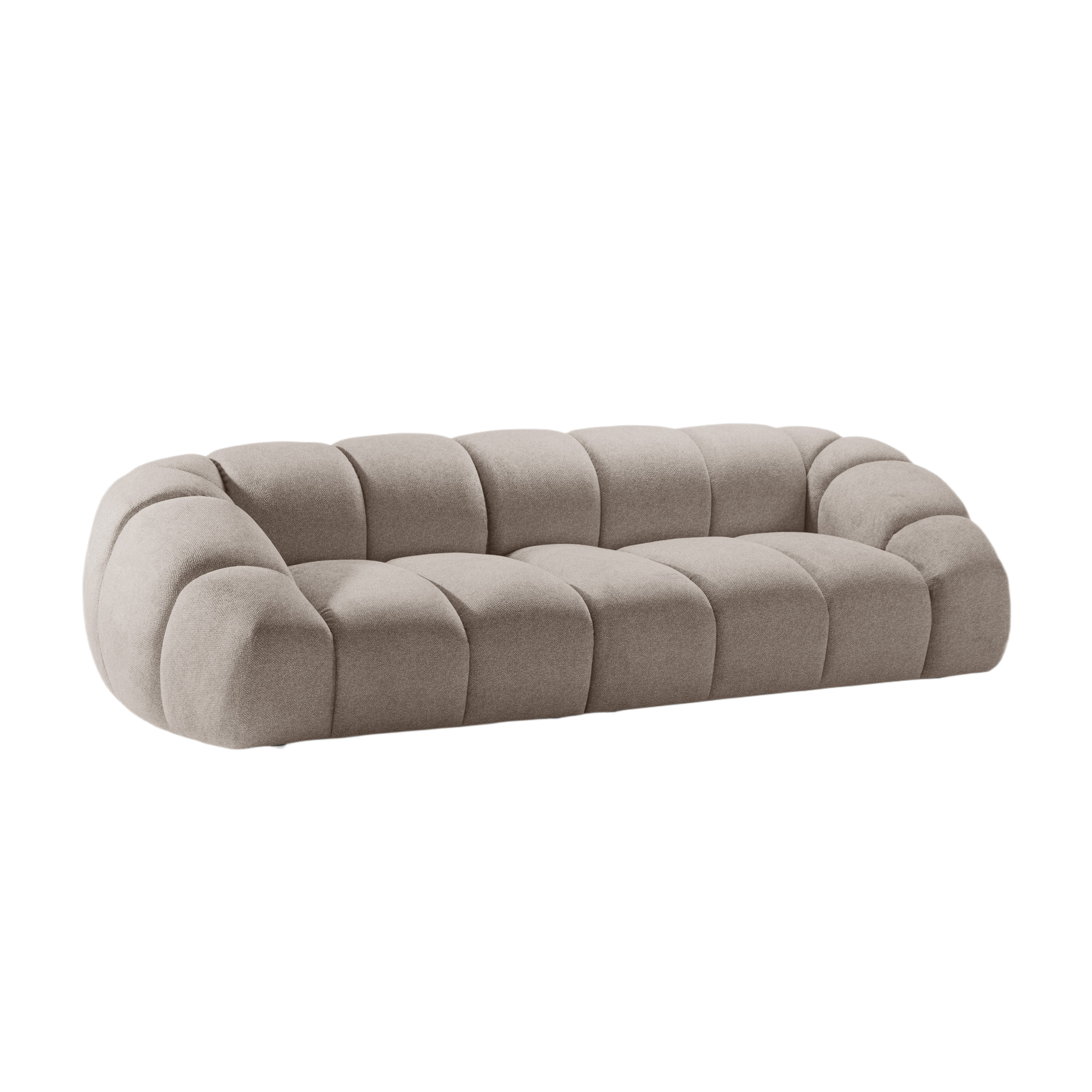 Sofa 4-osobowa DIANA ciemnobeżowy szenil