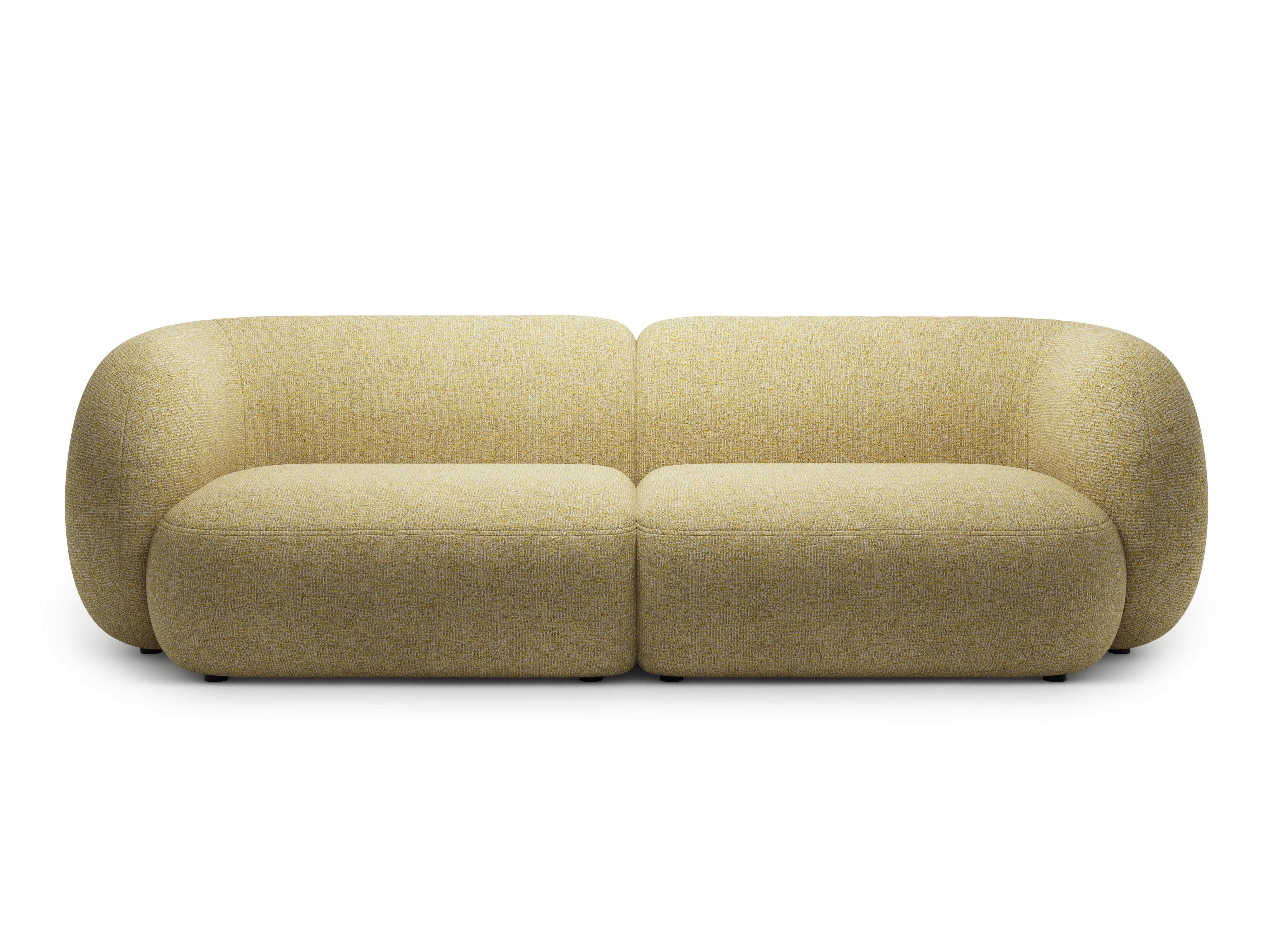 4-seater Sofa KATE yellow mélange