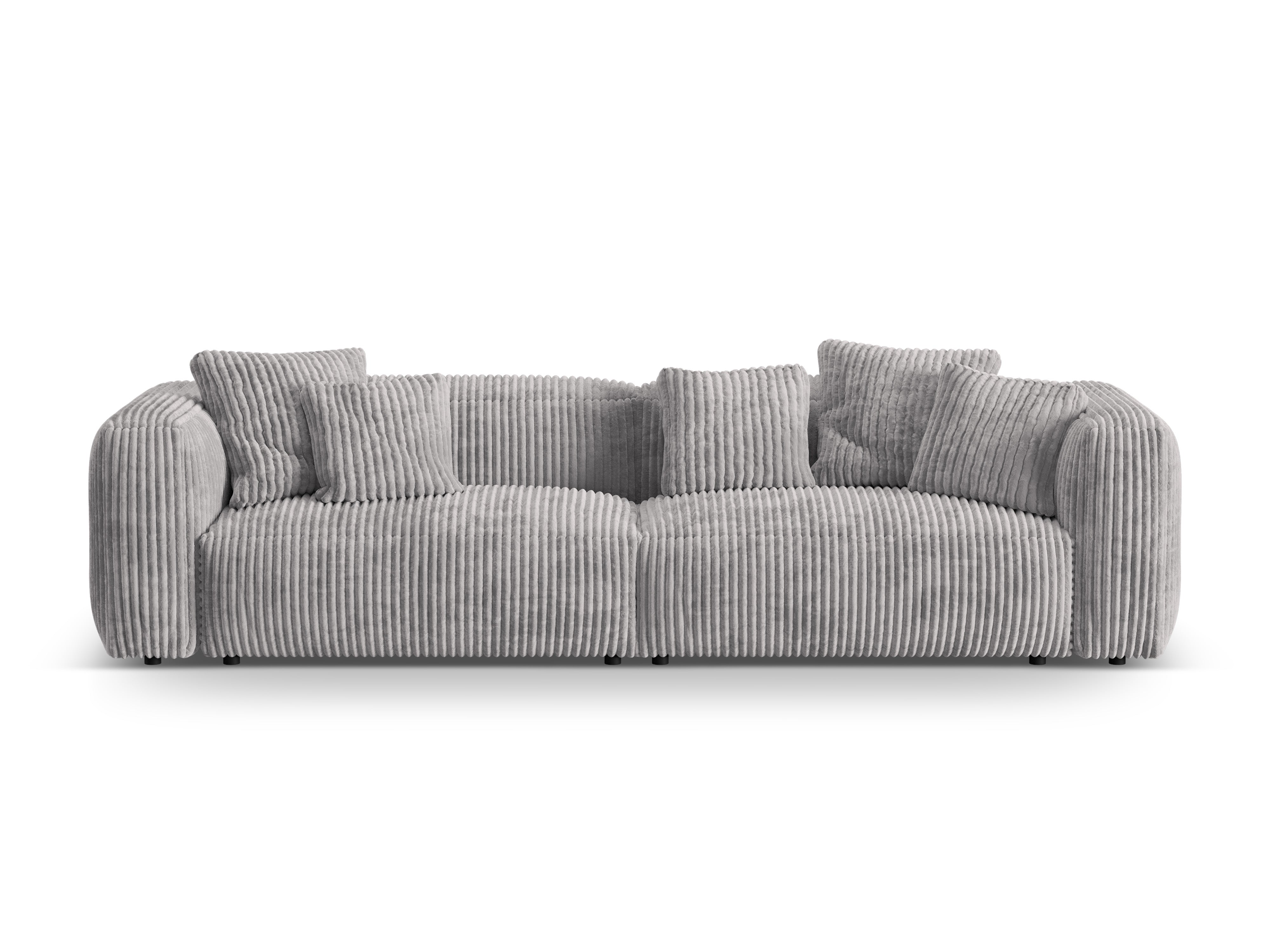 Sofa 4-osobowa MARTINA jasnoszary sztruks