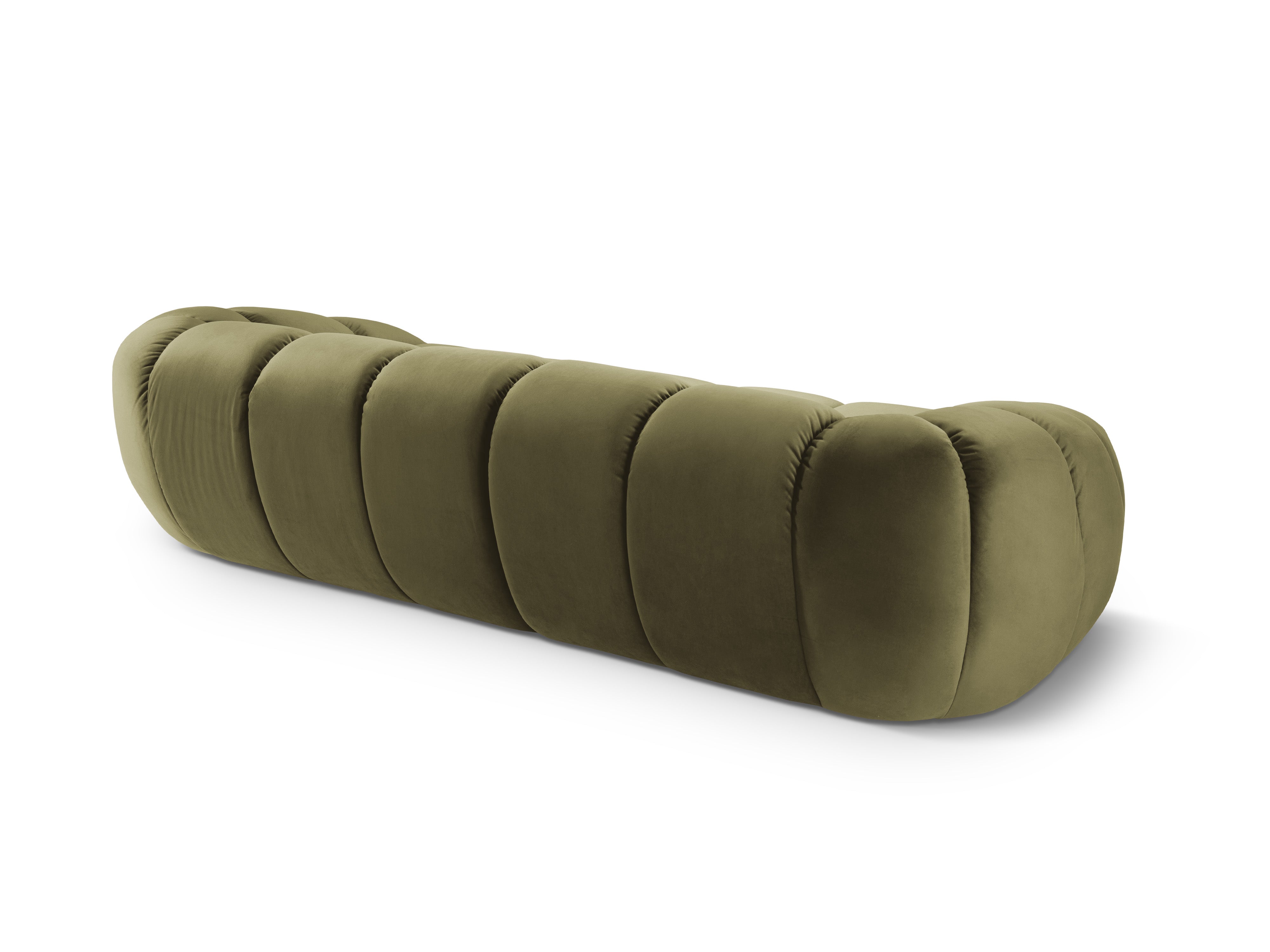 Sofa aus Samt für 4 Personen DIANA grün