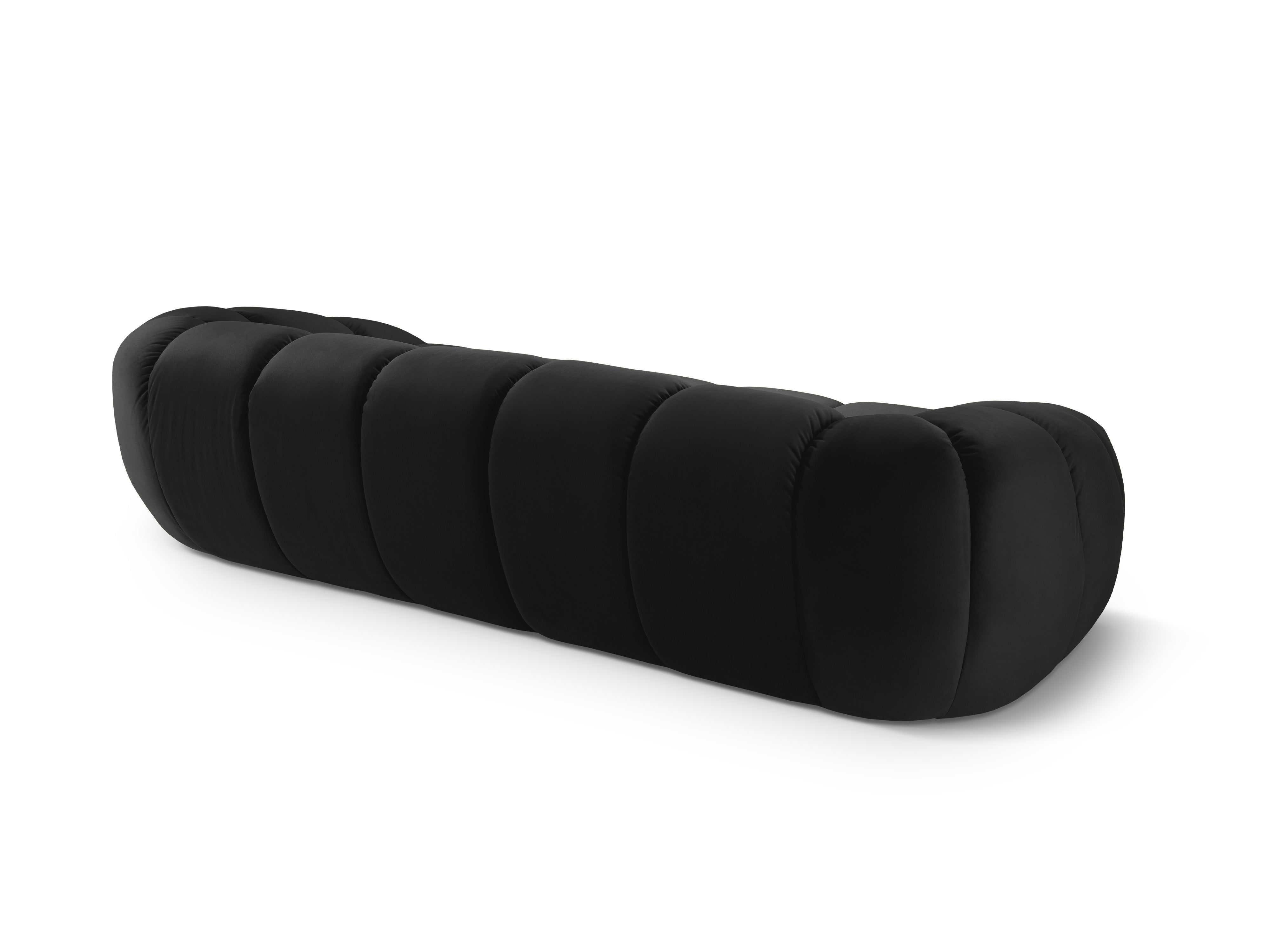 Sofa aksamitna 4-osobowa DIANA czarny
