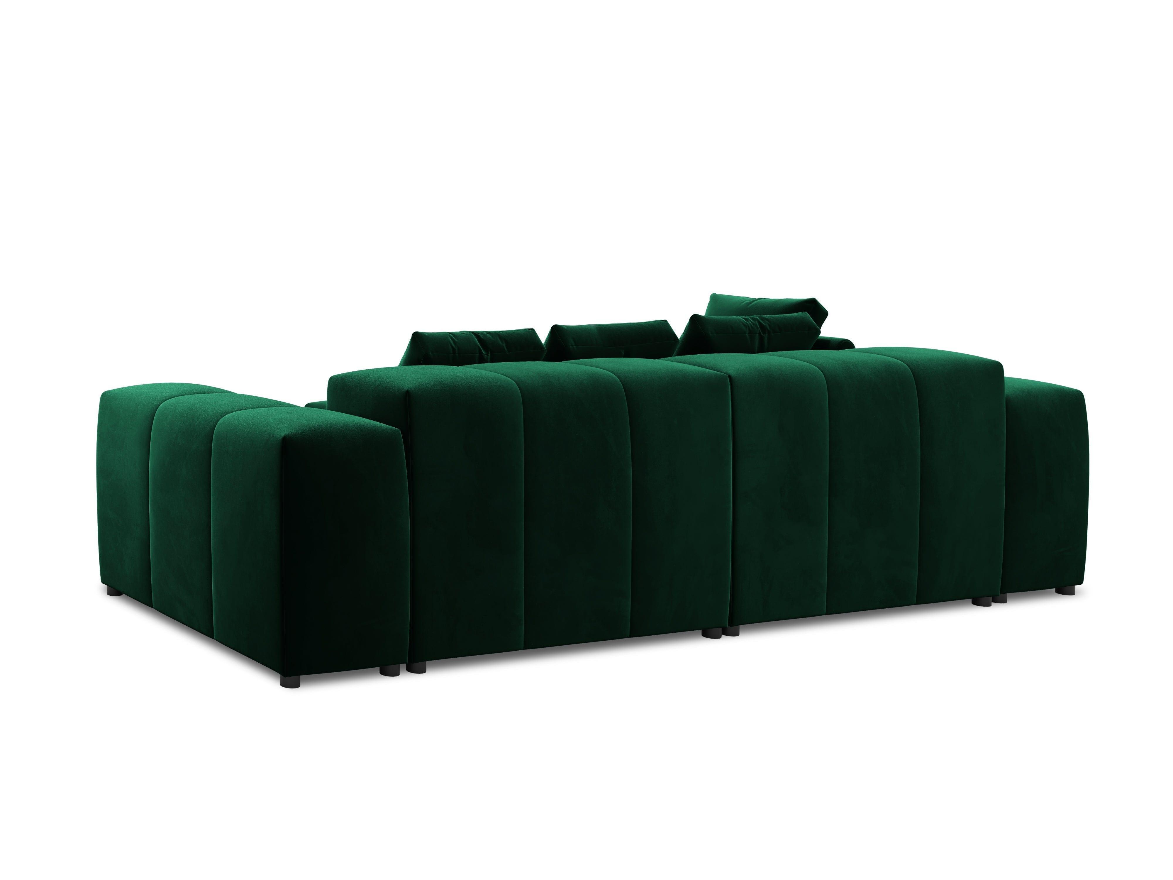 Narożnik modułowy aksamitny 5-osobowy ROME zielony Cosmopolitan Design    Eye on Design