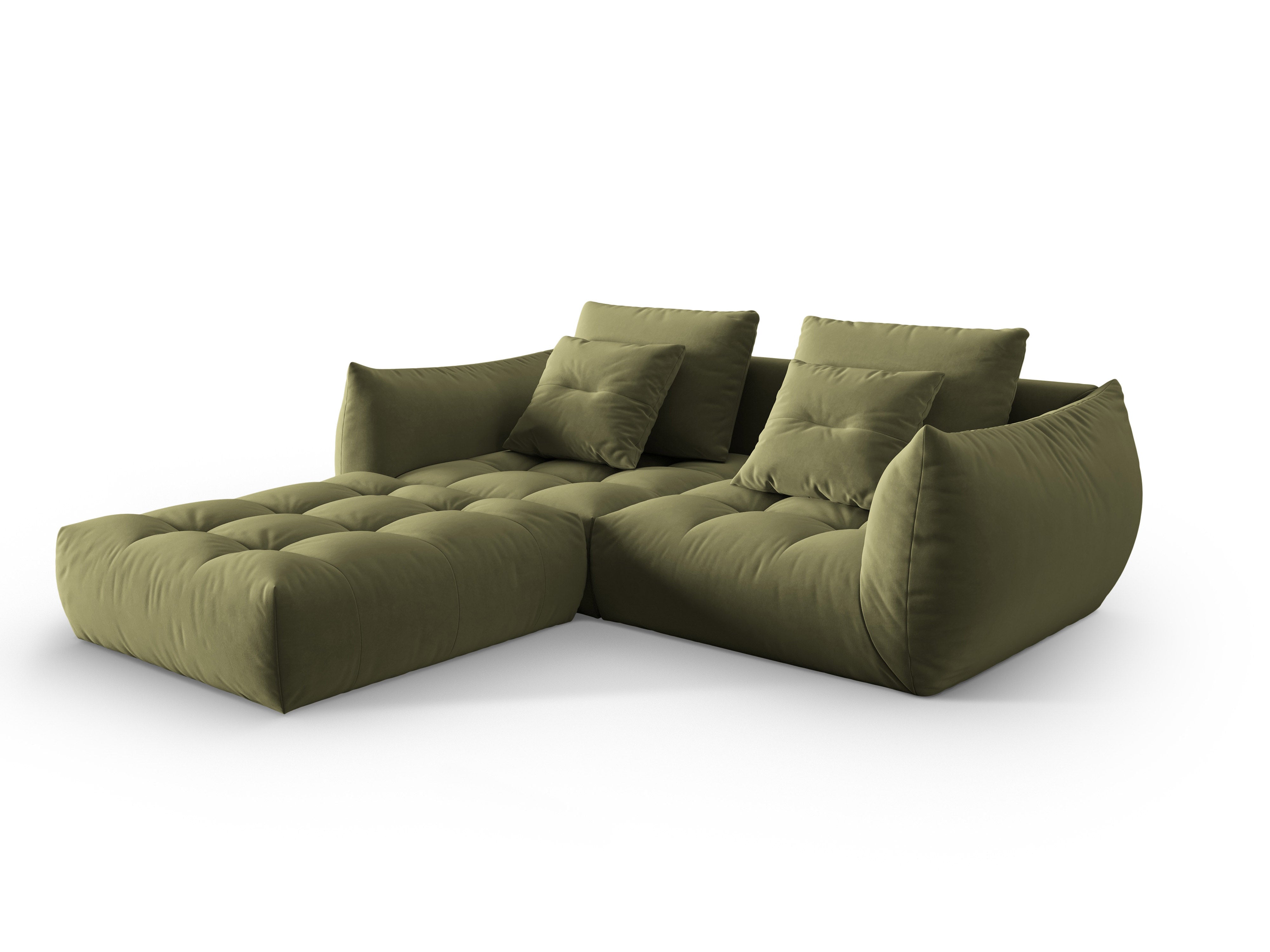 Velvet Modular Sofa, "Bloom", 3 Sitze, hellgrün, 232x216x95
In Europa gemacht