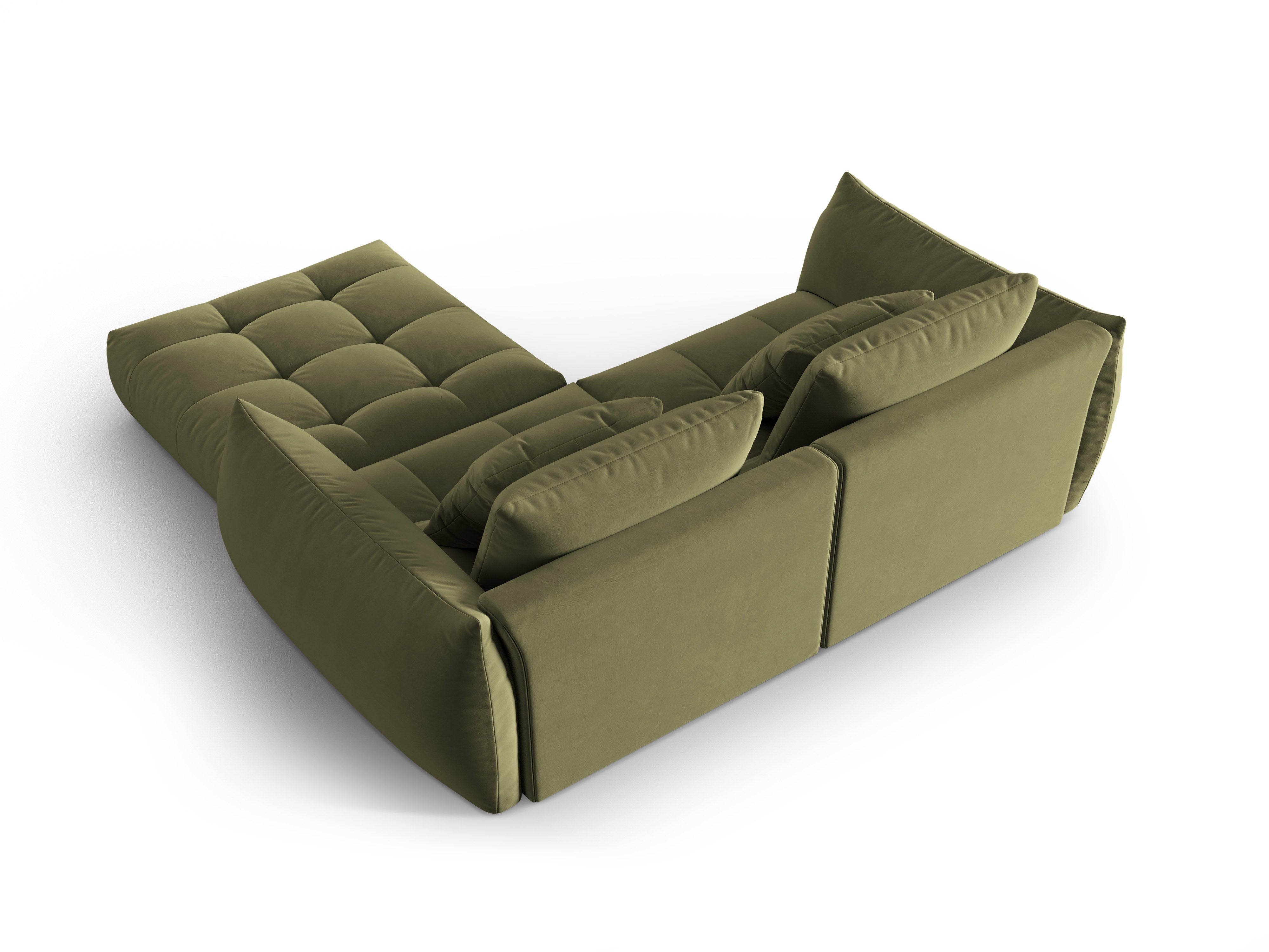 Velvet Modular Sofa, "Bloom", 3 Sitze, hellgrün, 232x216x95
In Europa gemacht