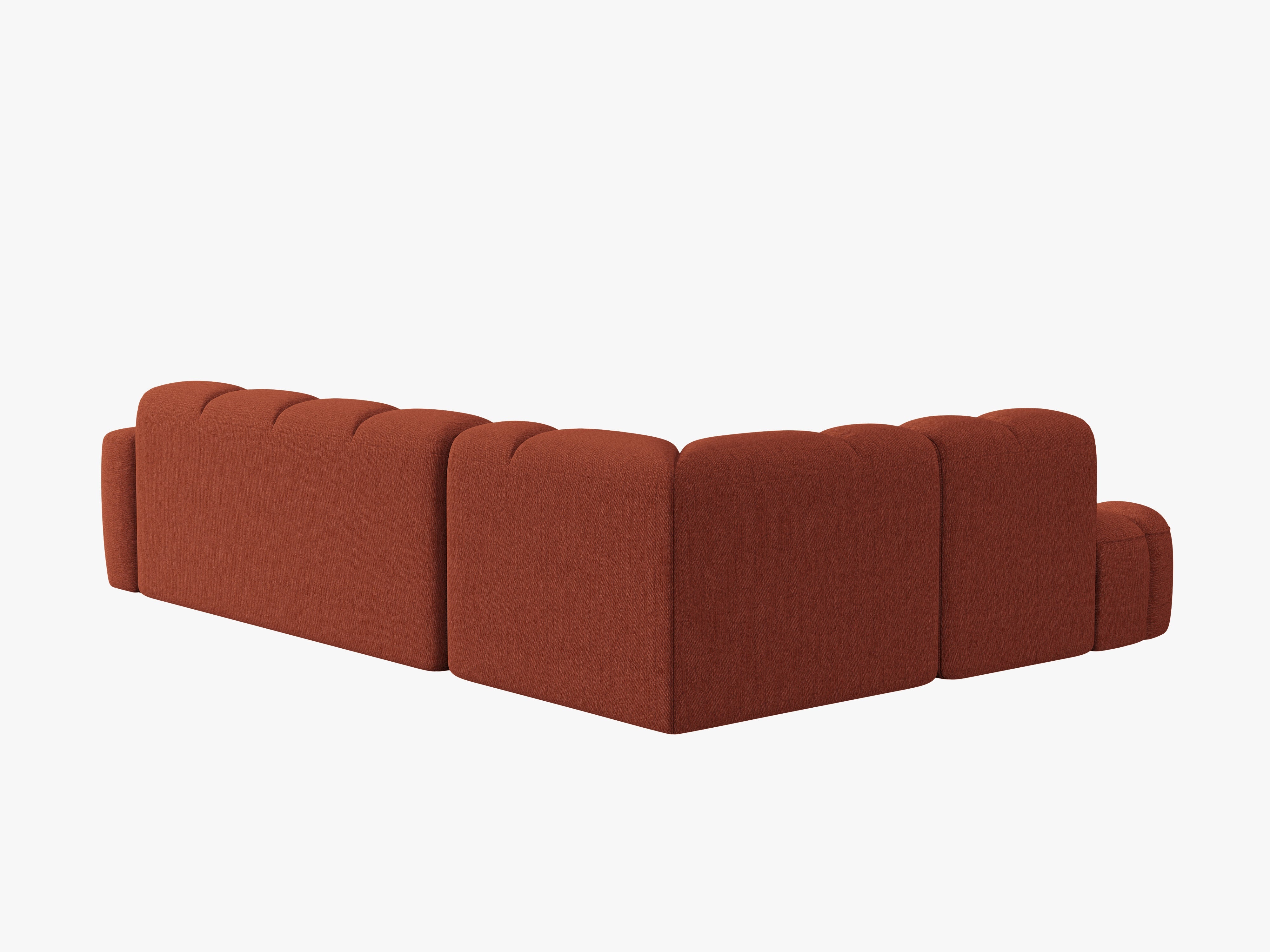 Sofa links LISA terrakotta Chenille