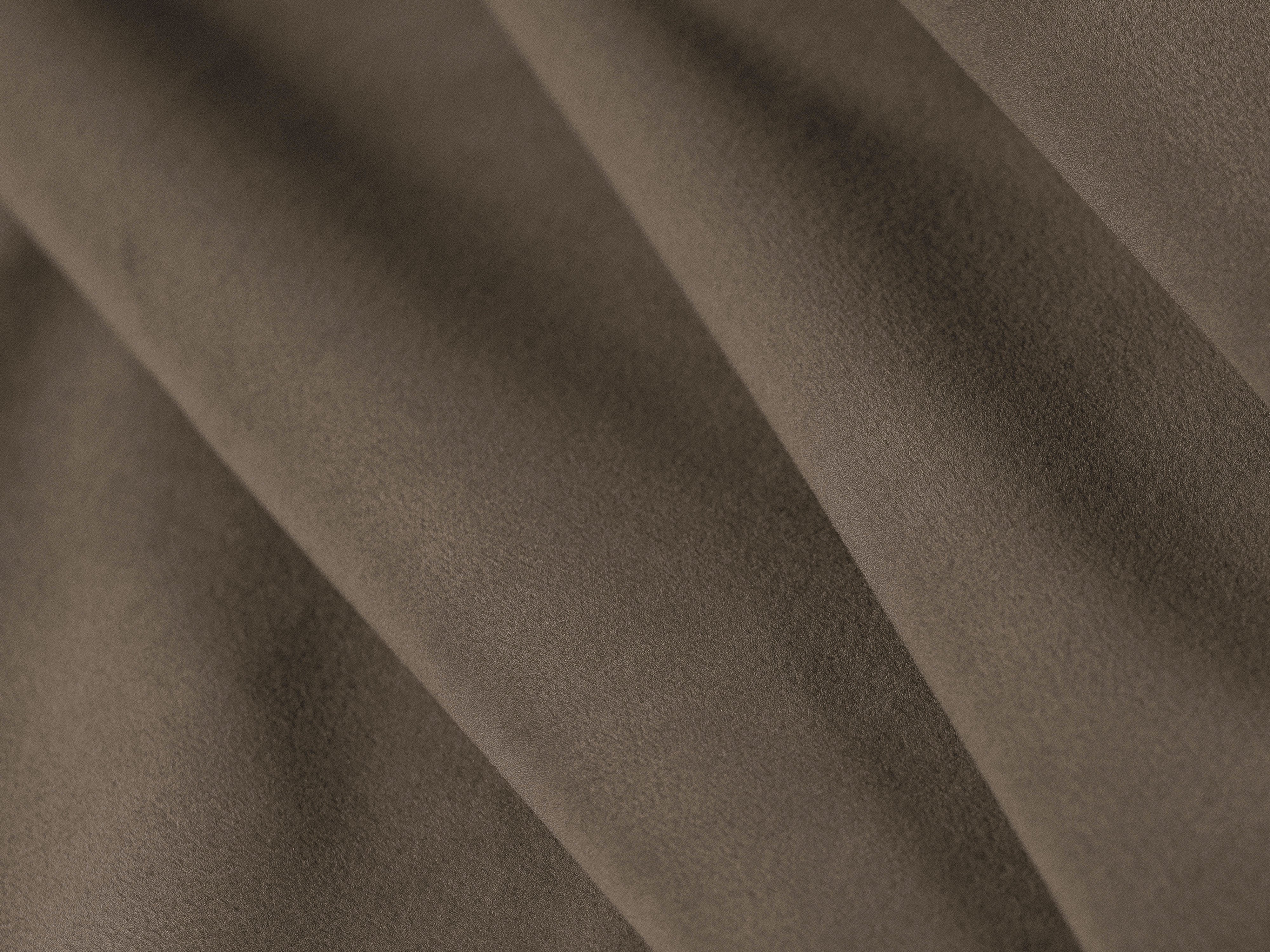 Velvet corner sofa left-sided LISA light brown [Monika]