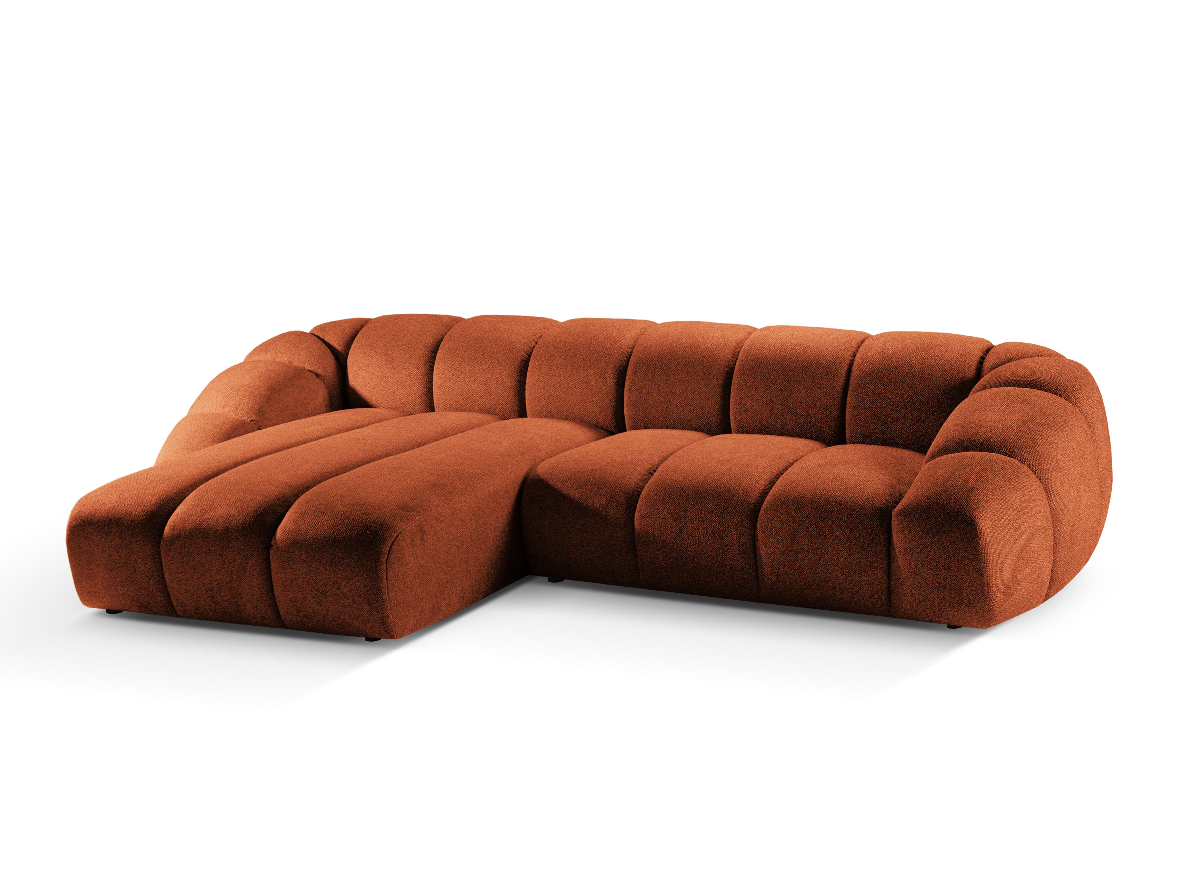 Narożnik 4-osobowy lewostronny DIANA terracotta szenil