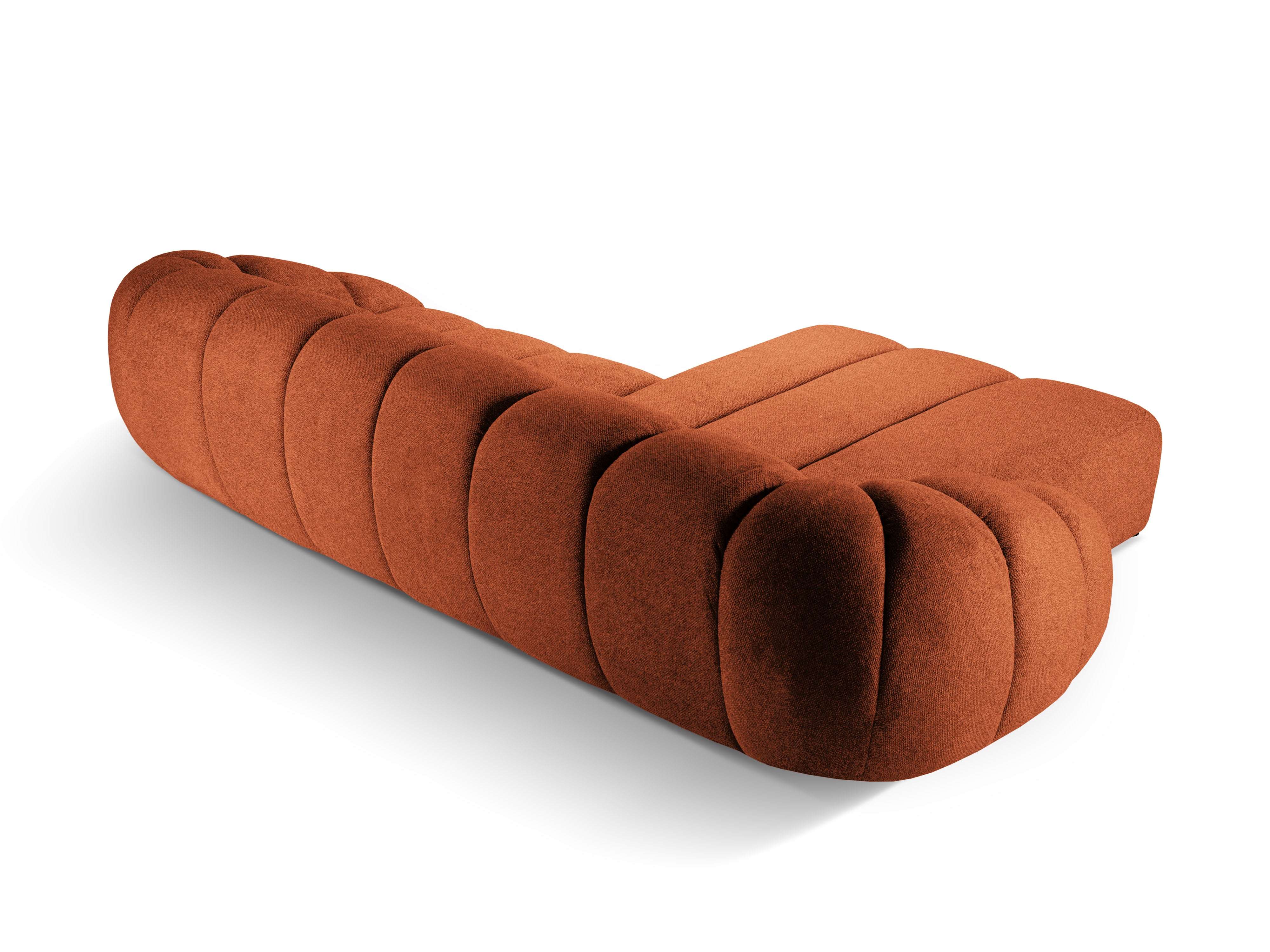 Narożnik 4-osobowy lewostronny DIANA terracotta szenil