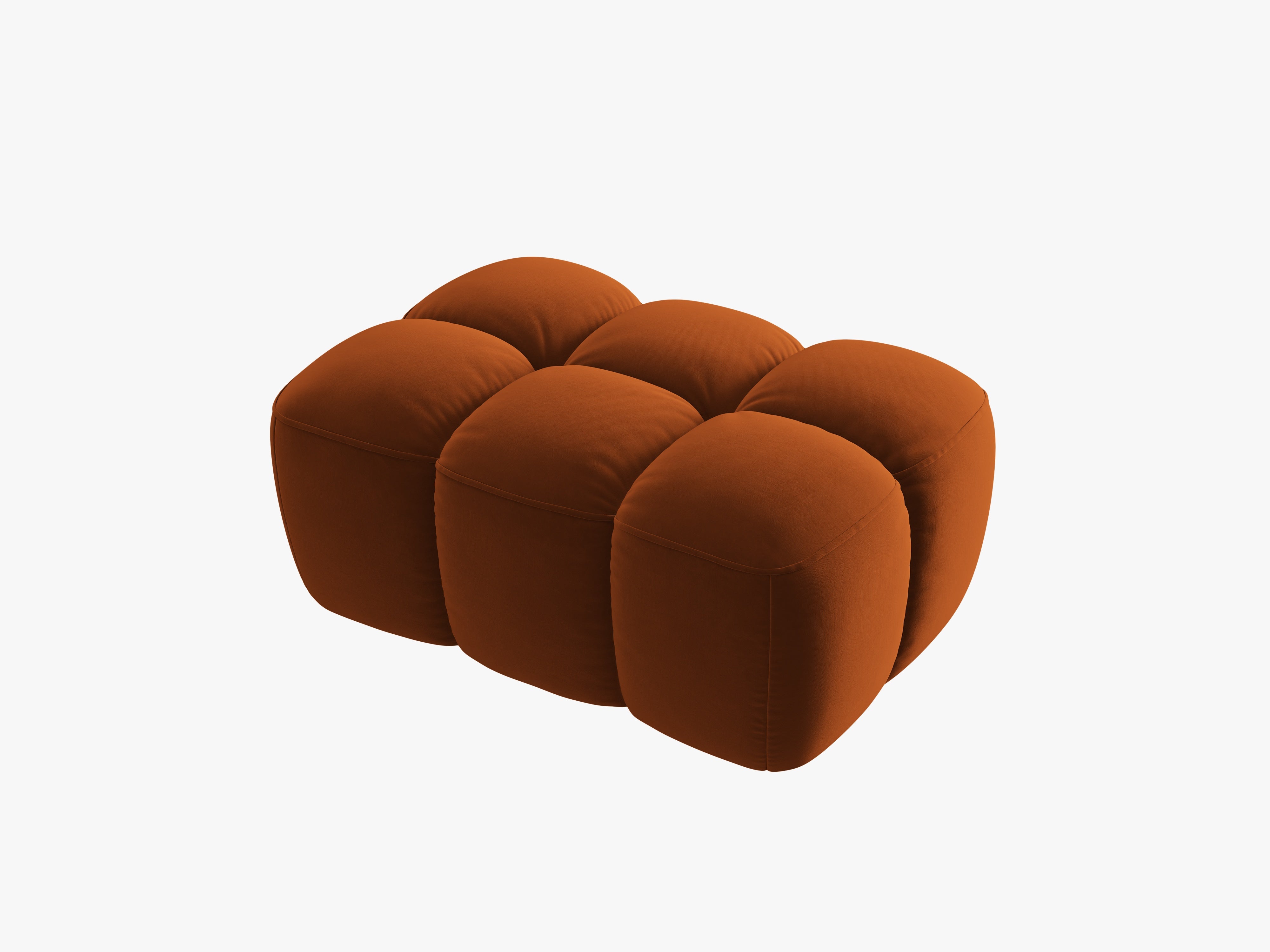 Puf aksamitny LISA terracotta