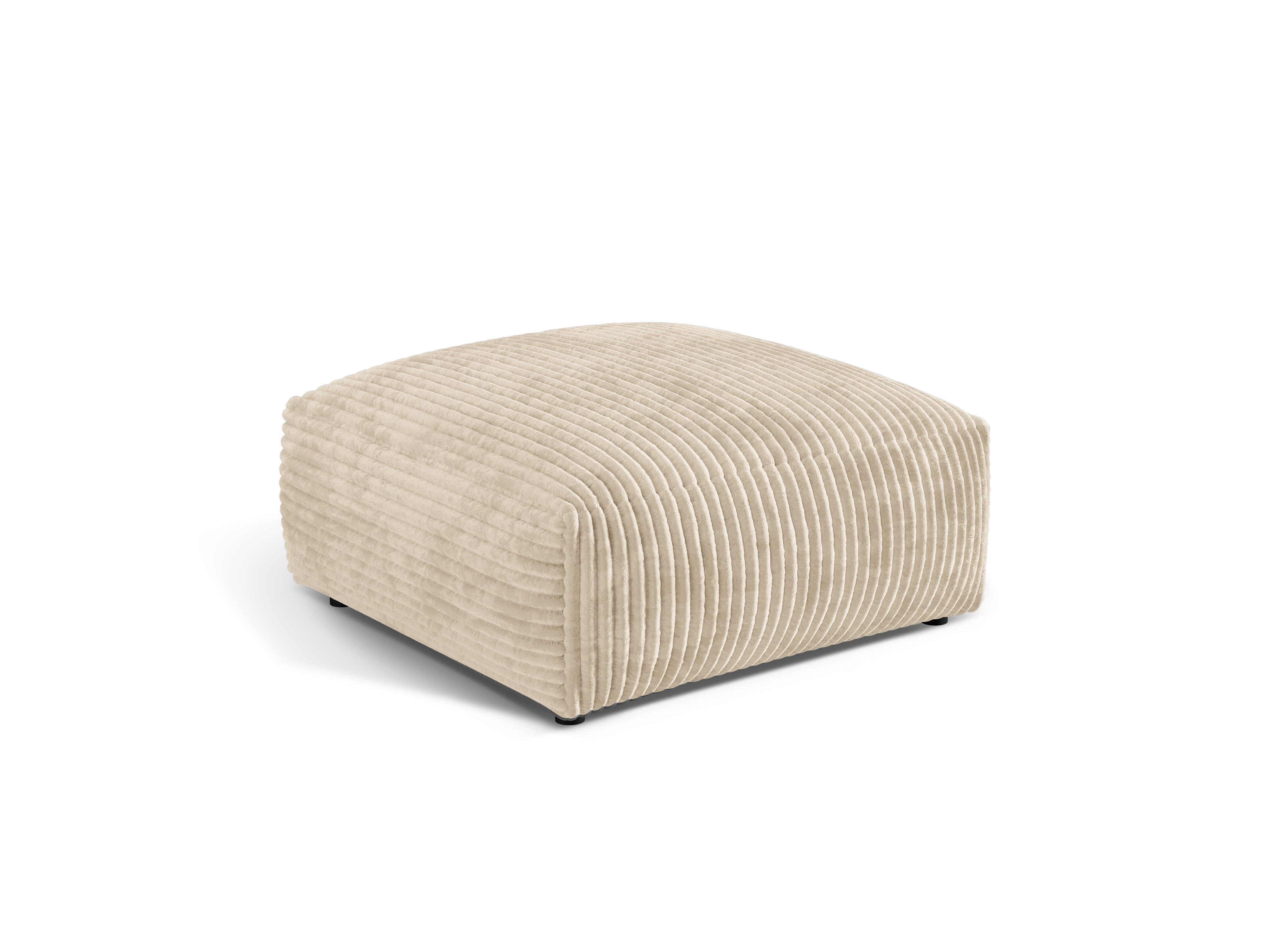 Martin pouf light beige corduroy