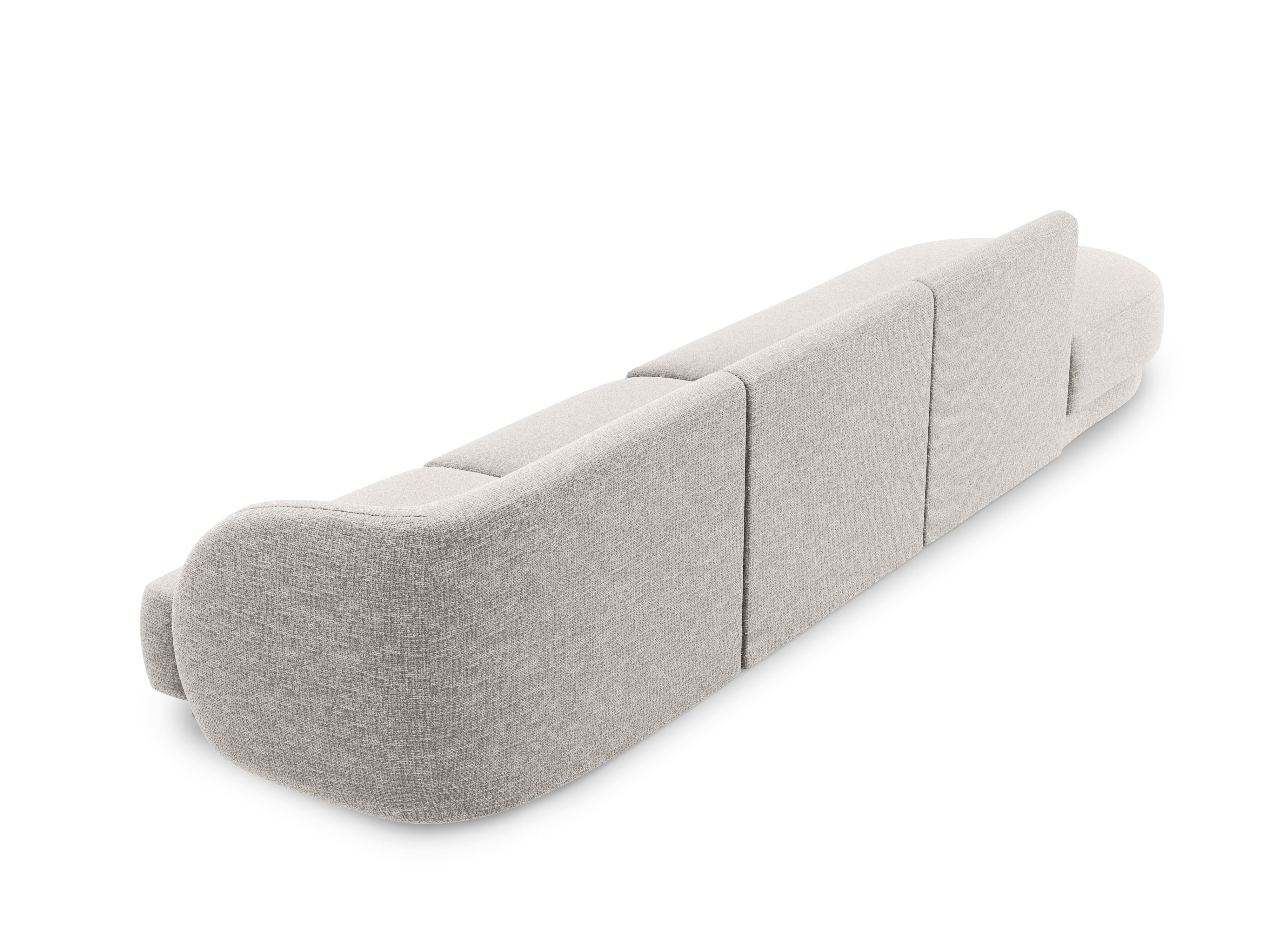 Sofa otwarta lewostronna 4-osobowa otwarta MILEY szary szenil