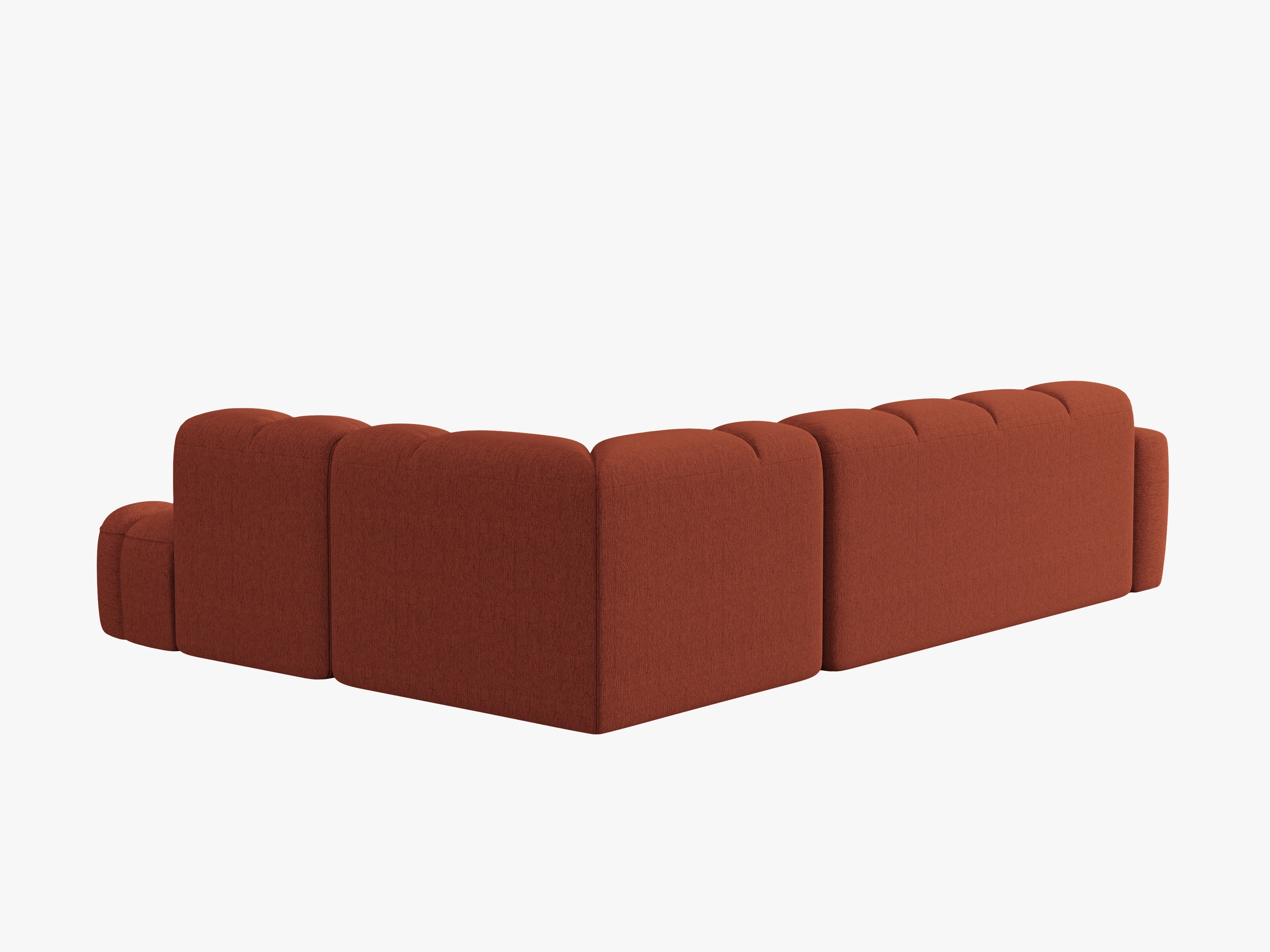 Sofa mit rechter Ecke LISA terrakotta Chenille