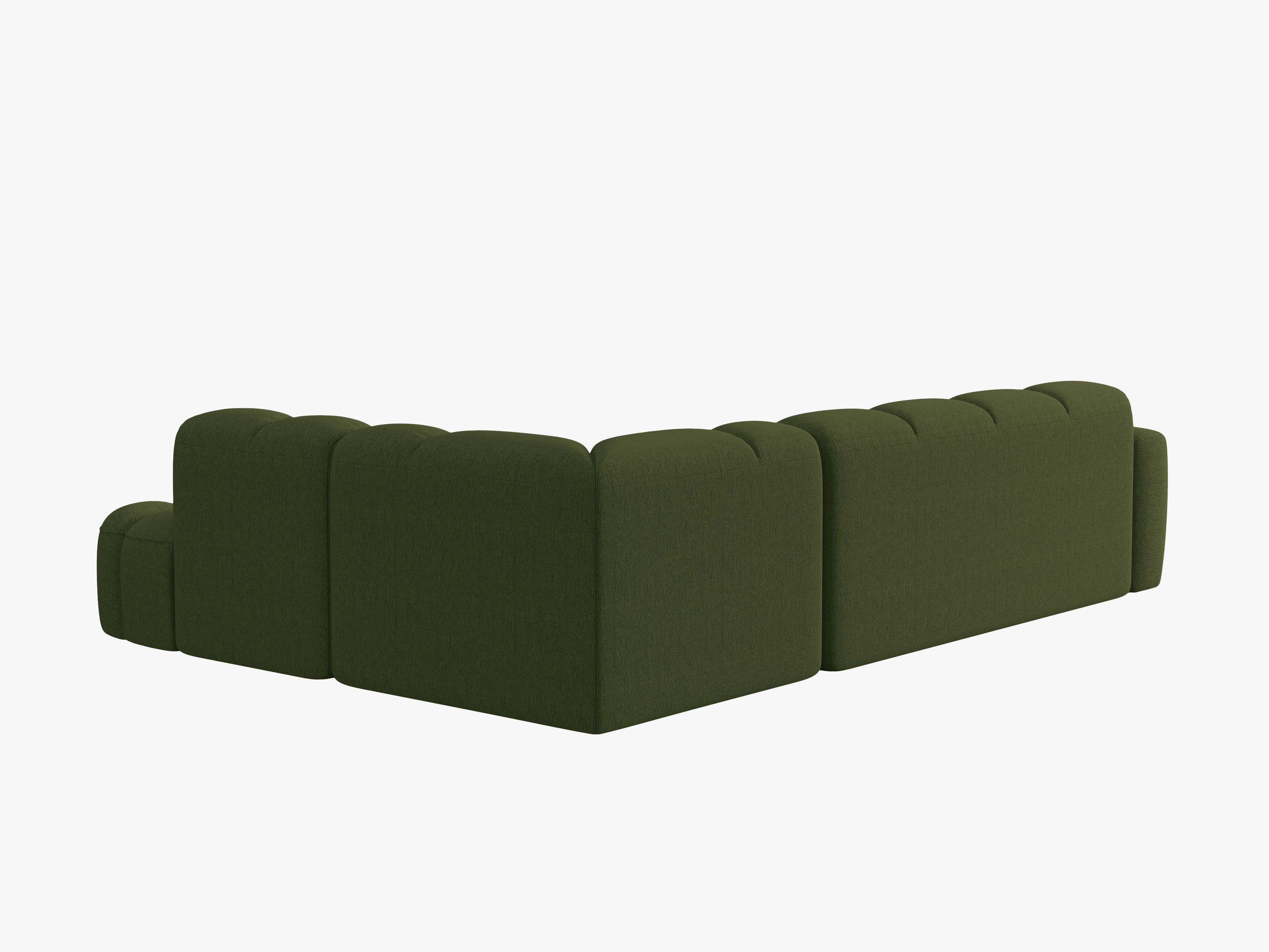 Sofa mit rechter Ecke LISA grün Chenille