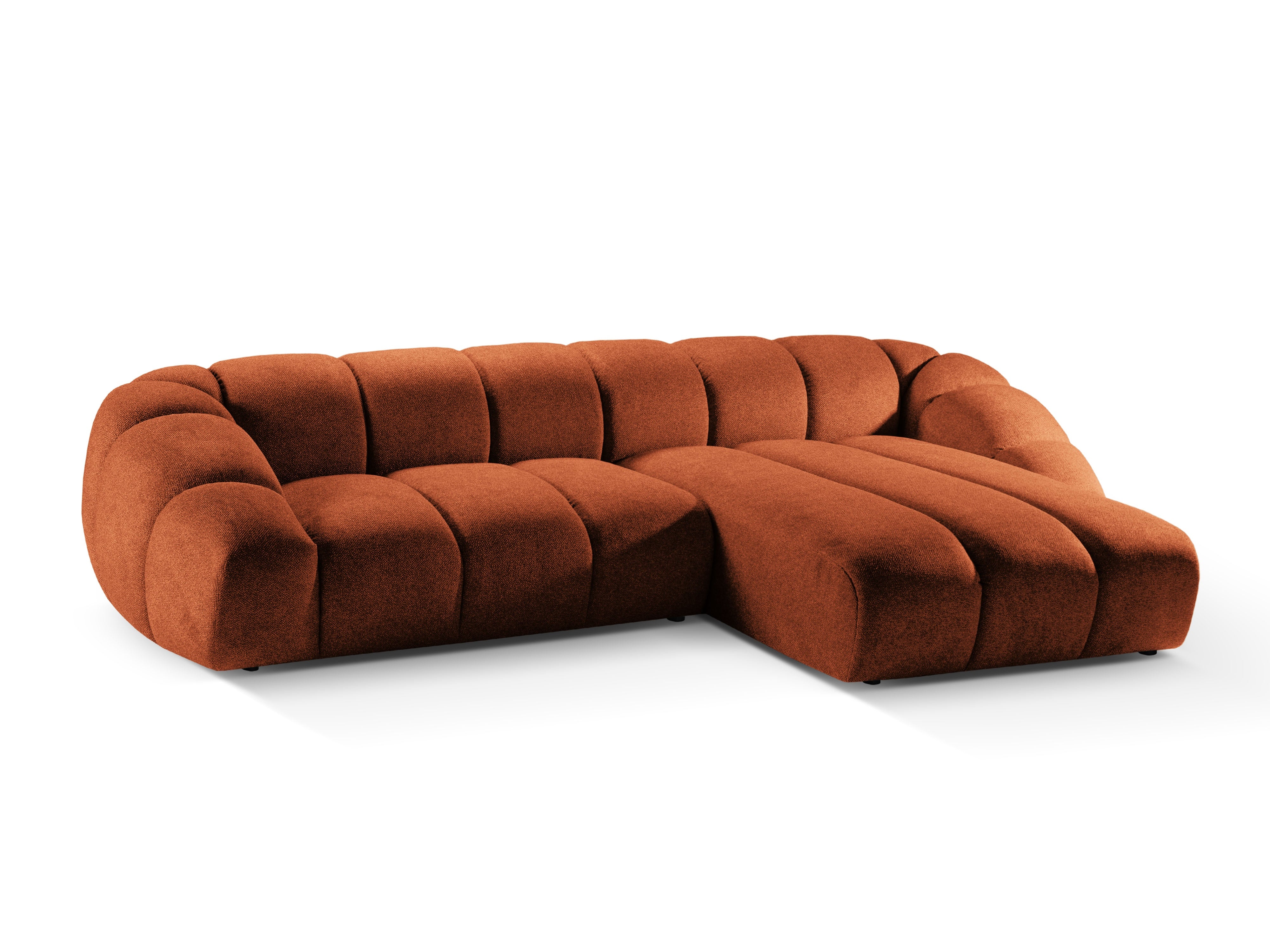 Narożnik 4-osobowy prawostronny DIANA terracotta szenil