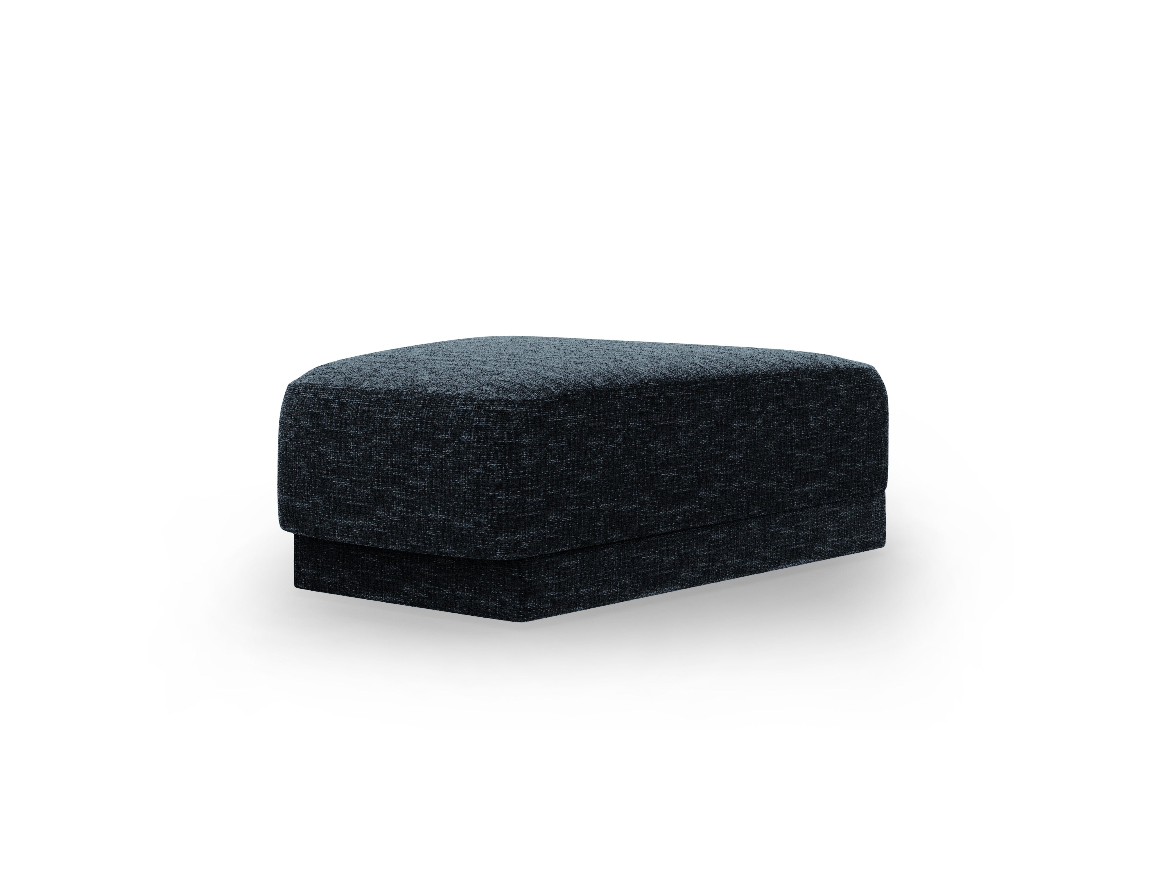 MILEY Pouf Royal Blue Chenille Silk